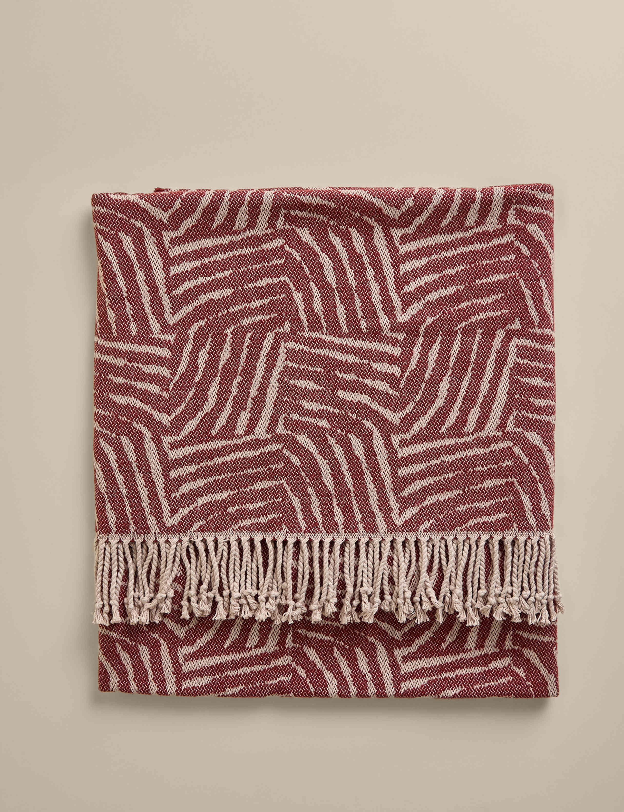 Cotton Rich Geometric Throw 1 of 4