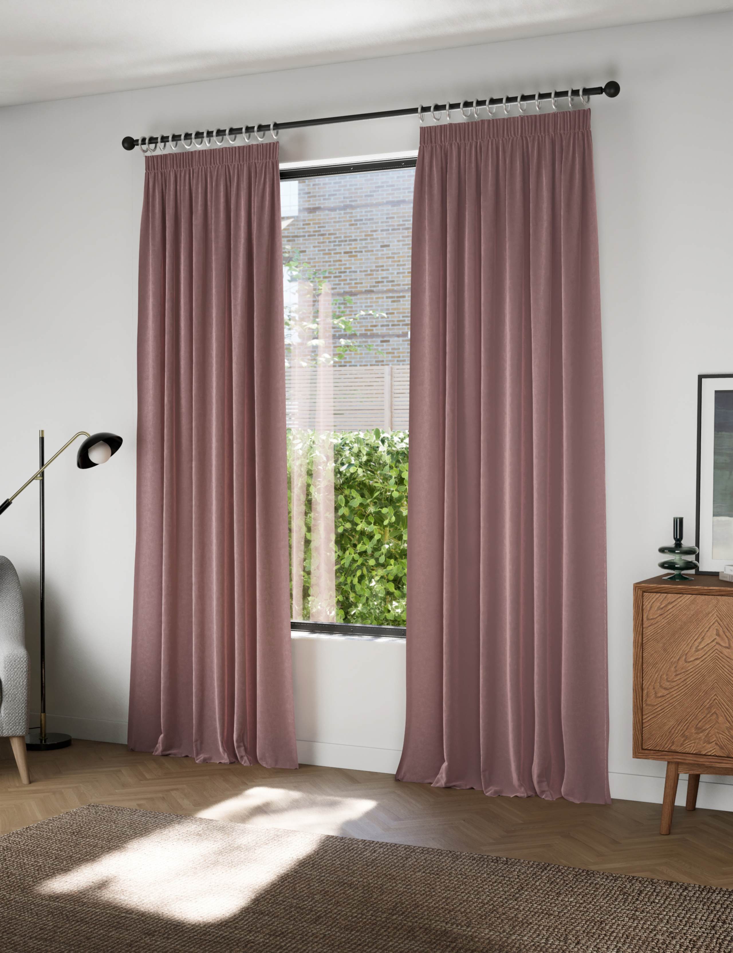 Velvet Pencil Pleat Curtains 3 of 5