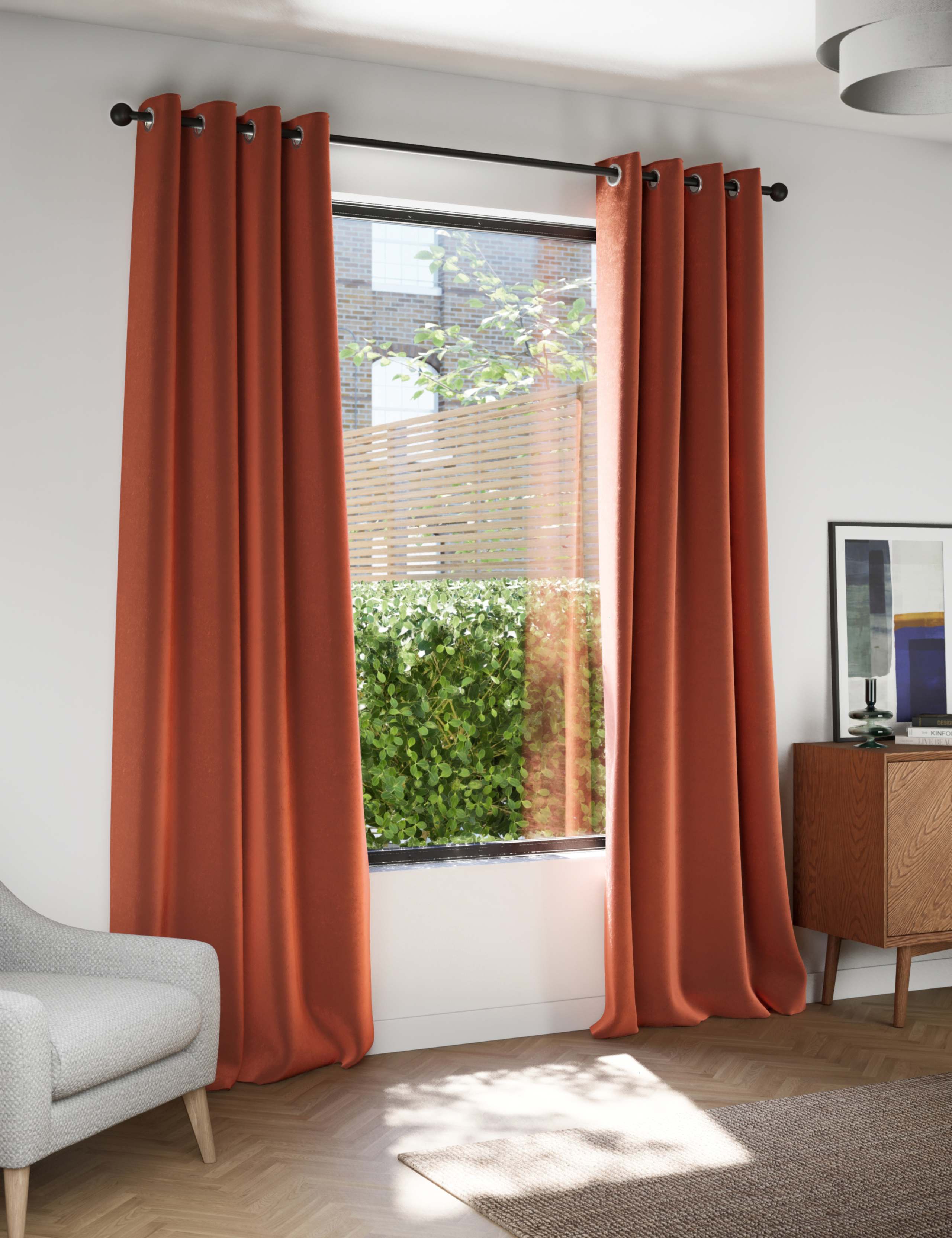 Velvet Eyelet Curtains 3 of 5