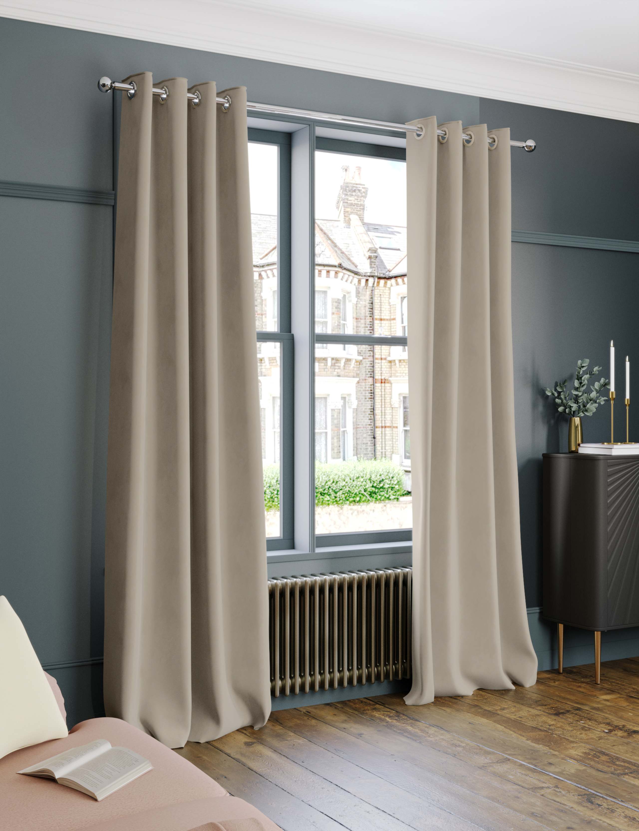 Velvet Eyelet Ultra Thermal Curtains 3 of 7