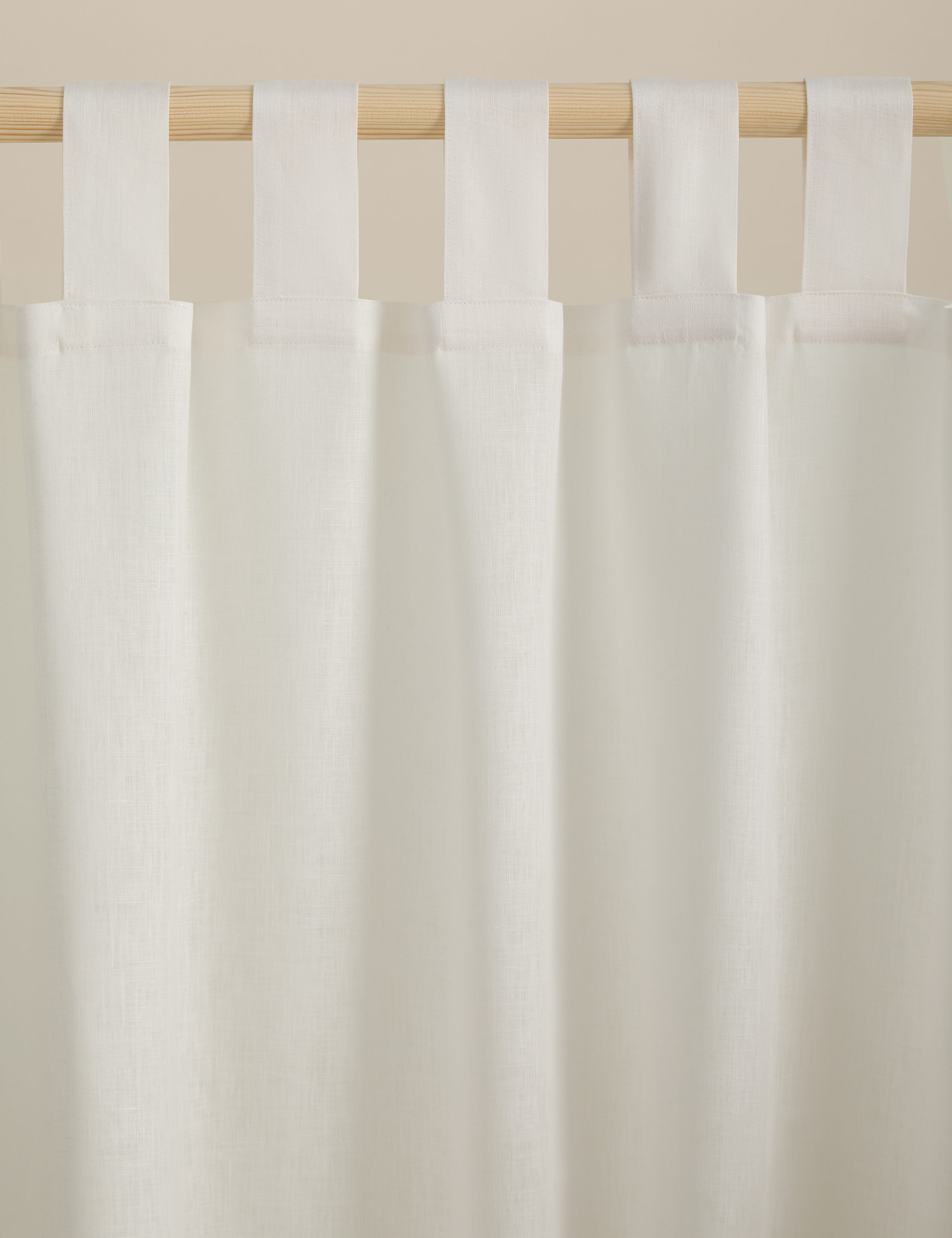 Sheer Linen Tab Top Curtains 2 of 4