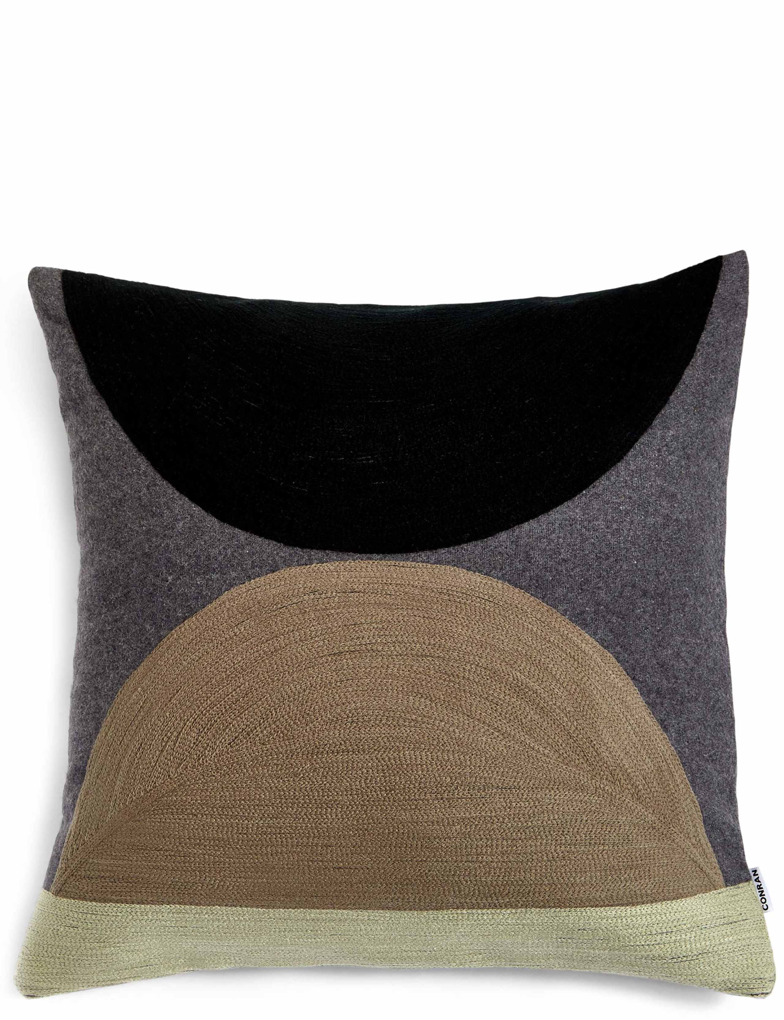 Wool Blend Conran Crewel Circles Cushion 1 of 2
