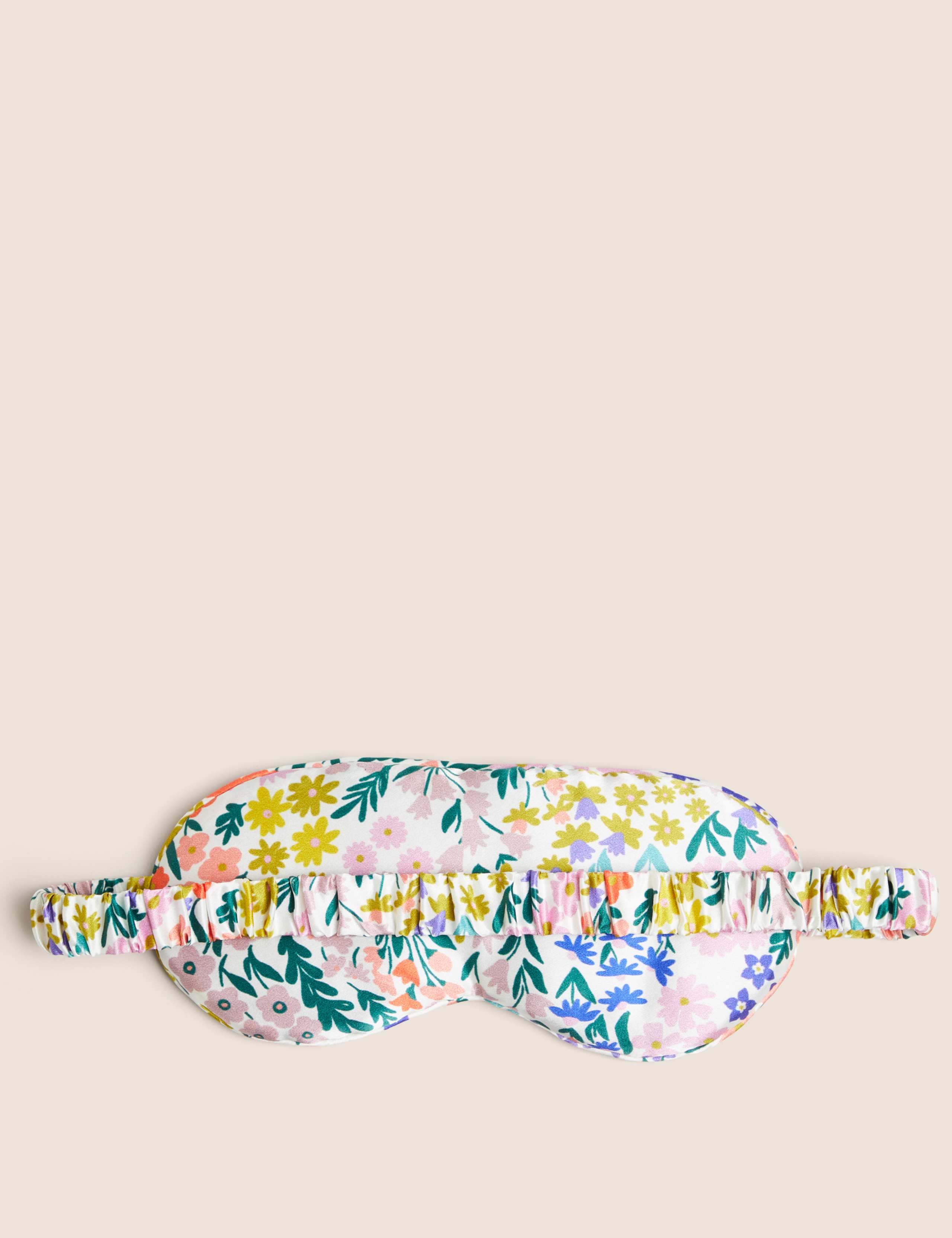 Pure Silk Floral Mum Slogan Eye Mask 2 of 3