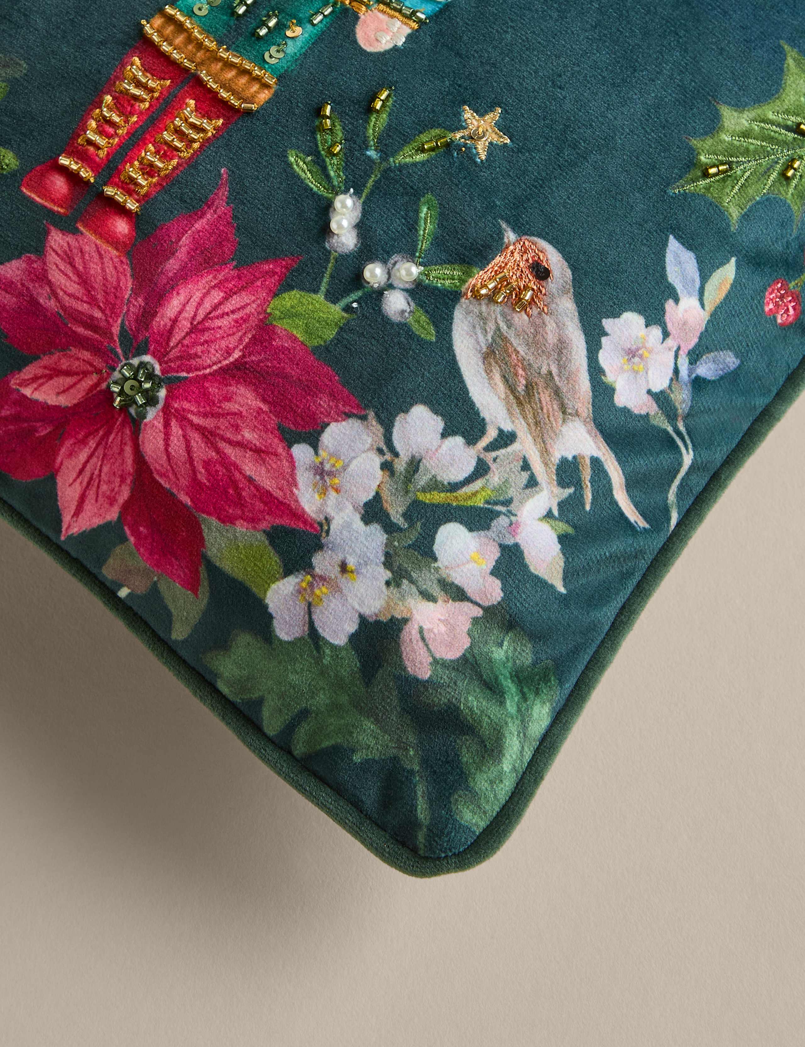 Velvet Nutcracker Bolster Cushion 4 of 4