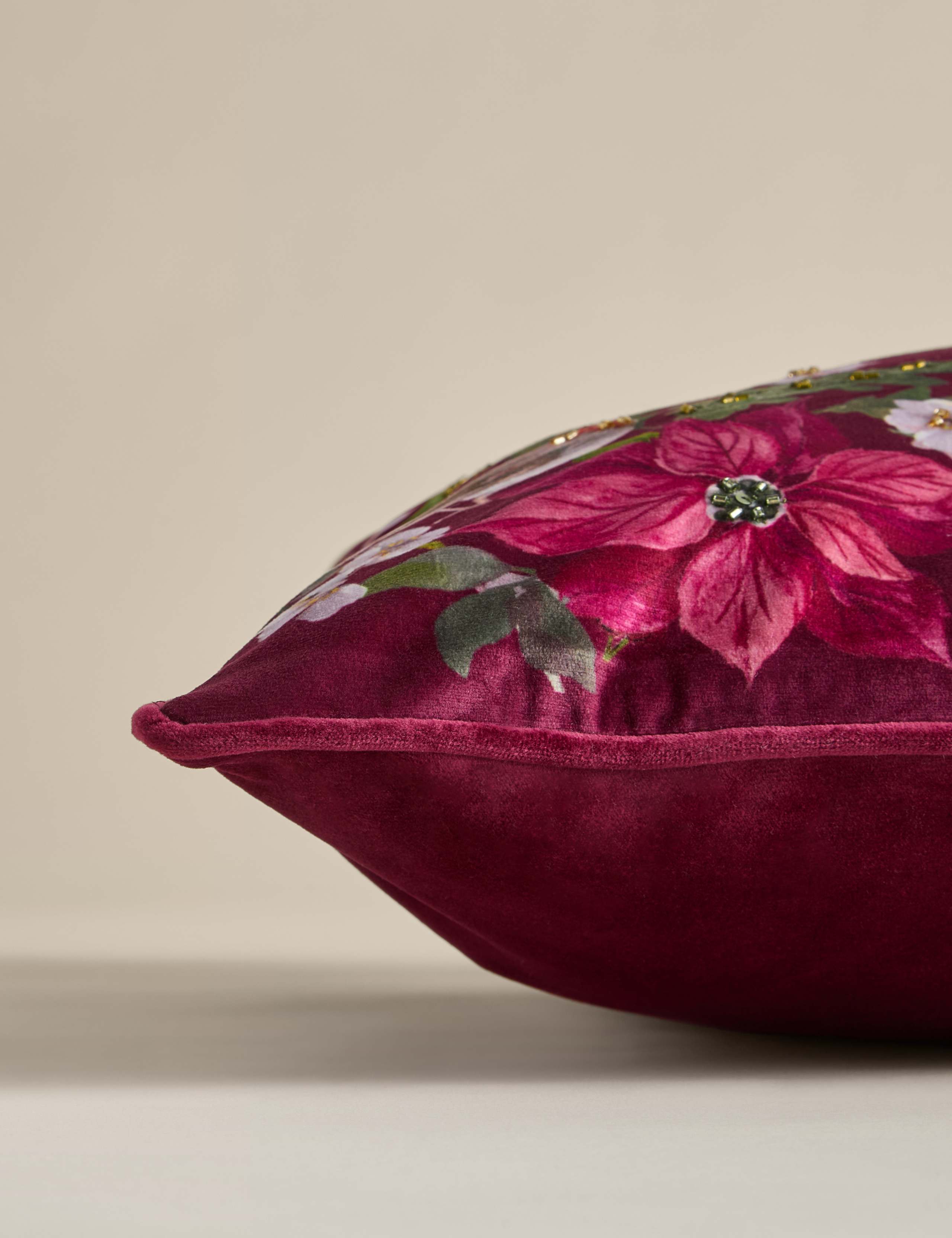 Velvet Nutcracker Embellished Cushion 2 of 4