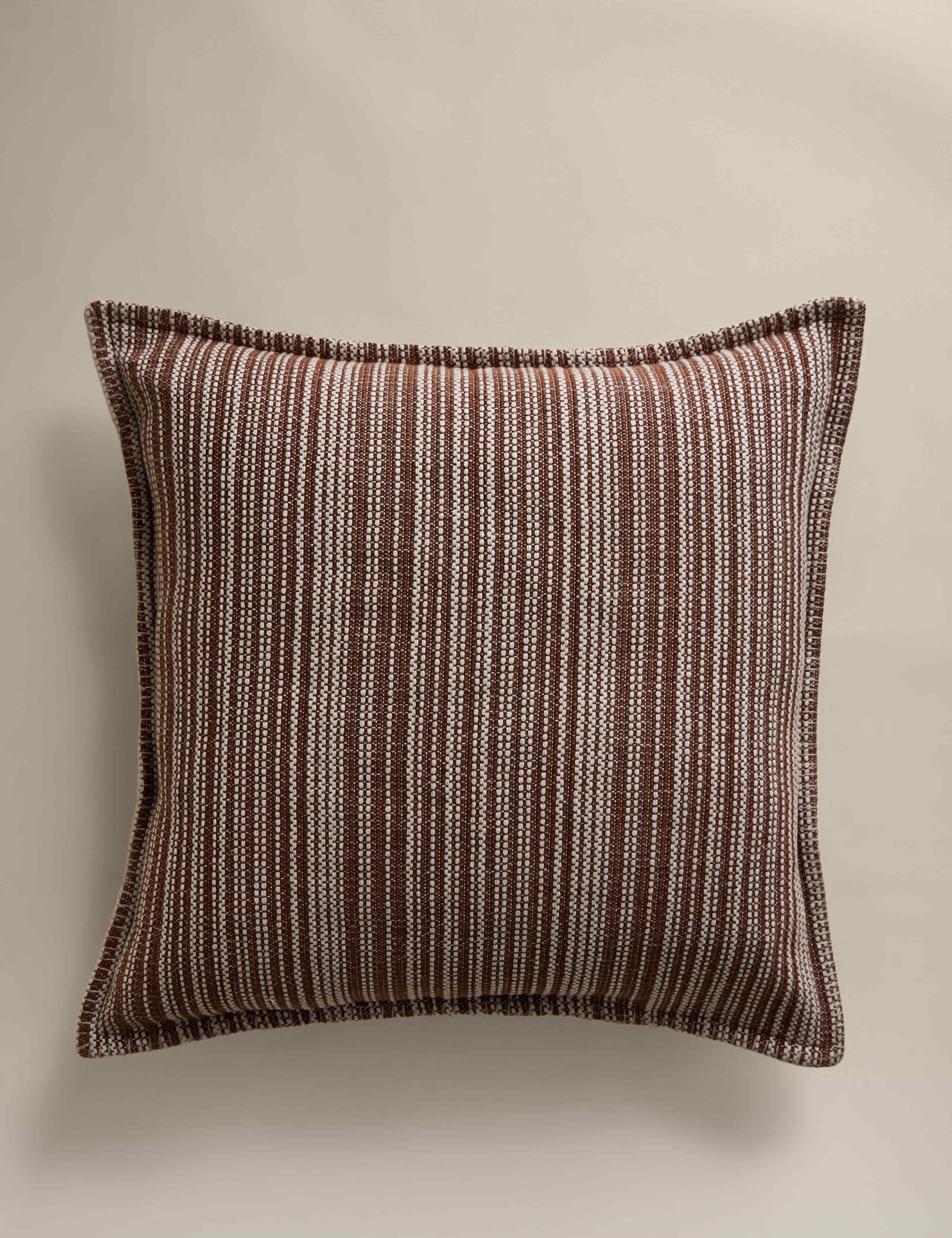 Pure Cotton Woven Stripe Cushion 1 of 3