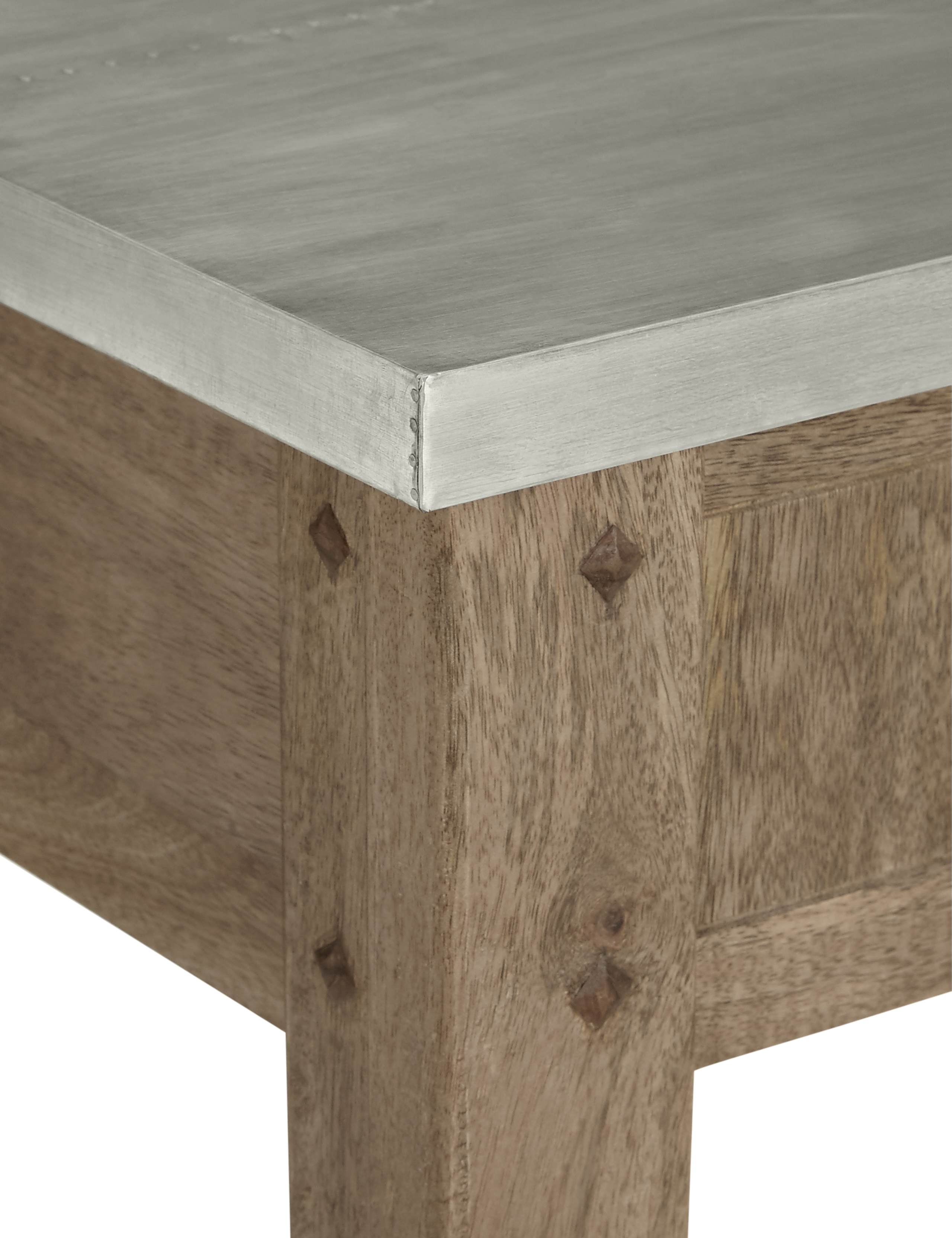 Sanford Console Table Metal Top 4 of 7