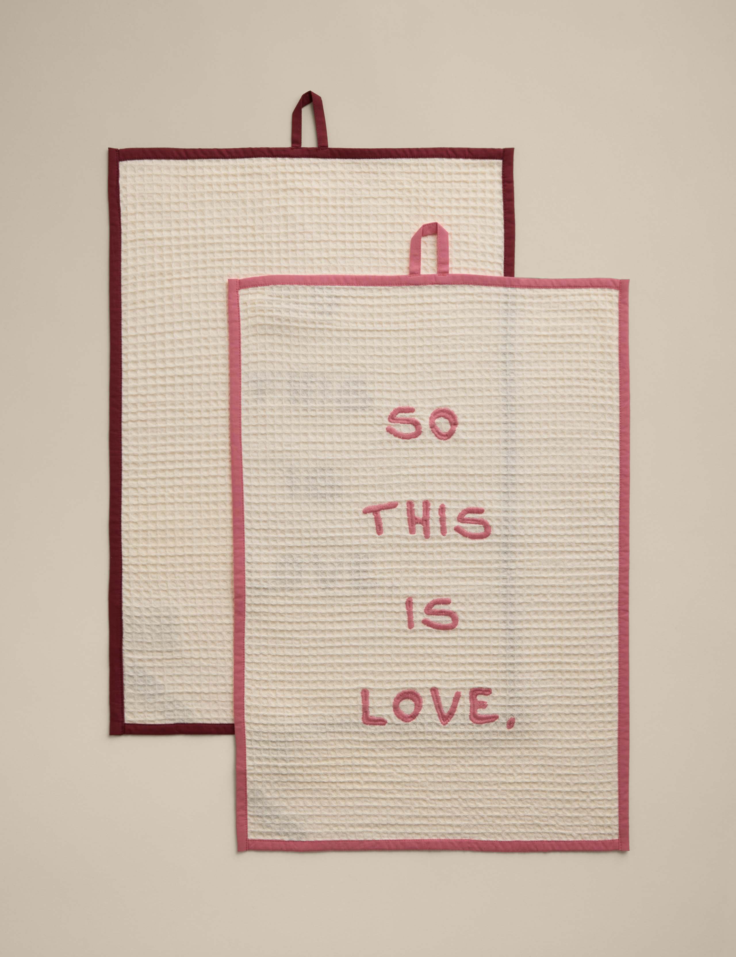 2pk Pure Cotton Cinderella™ Slogan Tea Towels 2 of 5