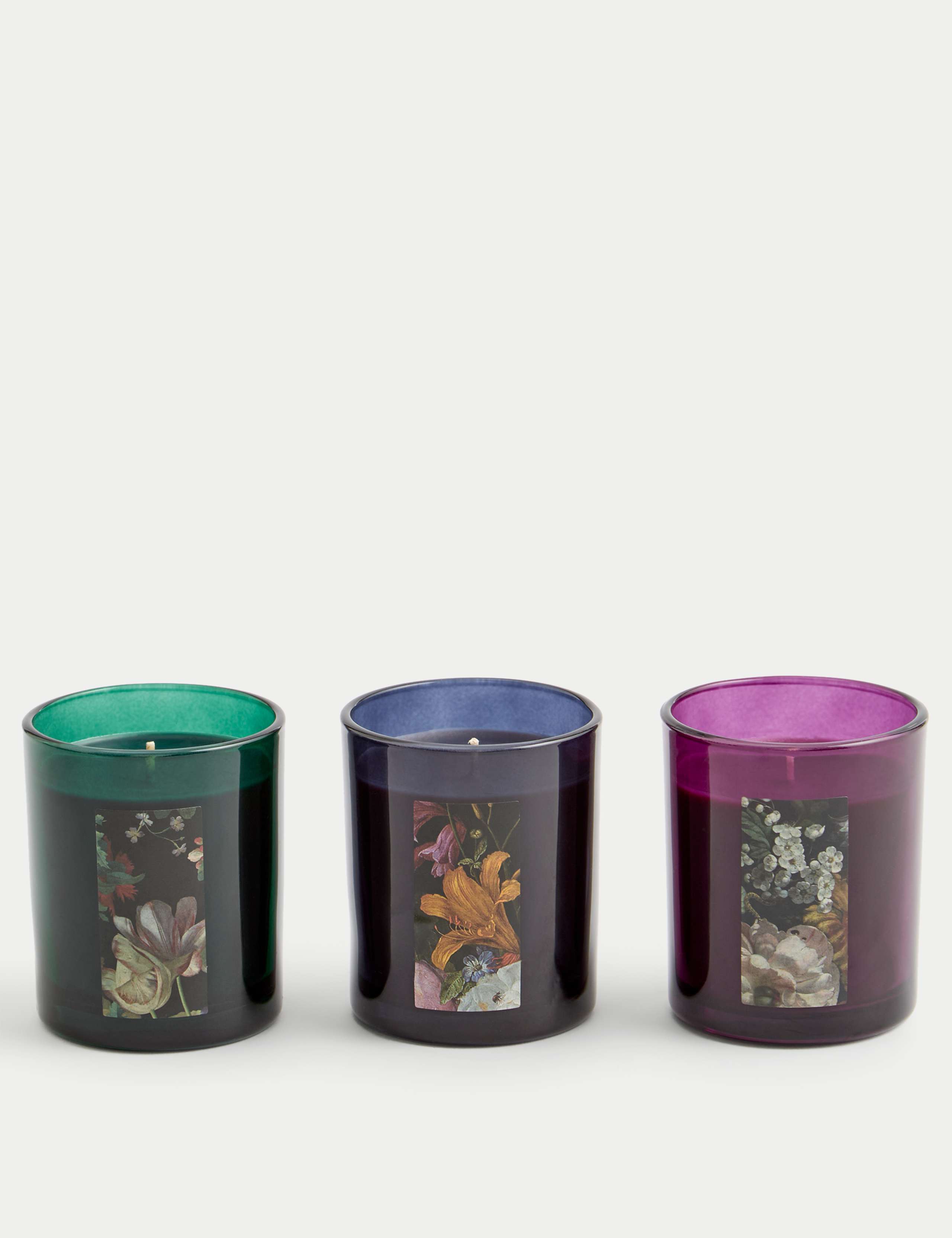 Set of 3 Dutch Florals Candle Gift Set 3 of 4
