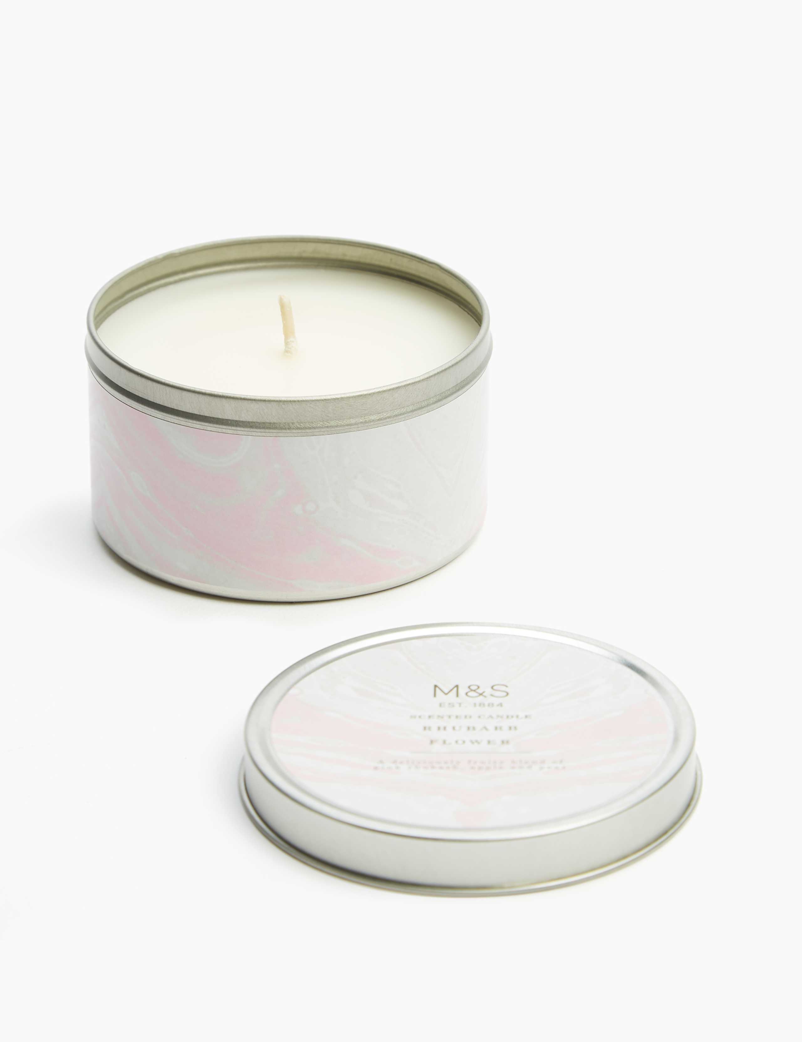 White Rhubarb Tin Candle 3 of 5