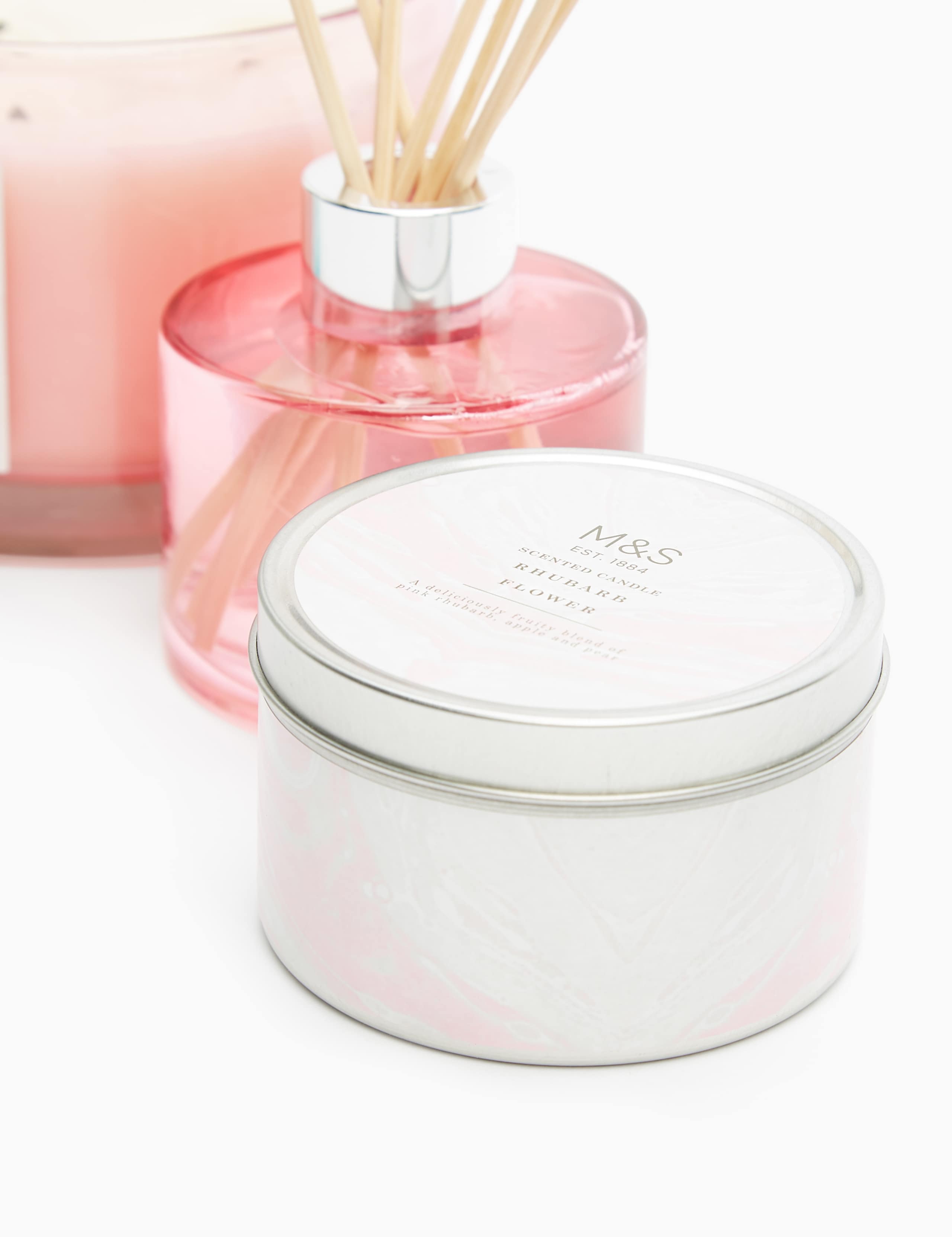 White Rhubarb Tin Candle 2 of 5