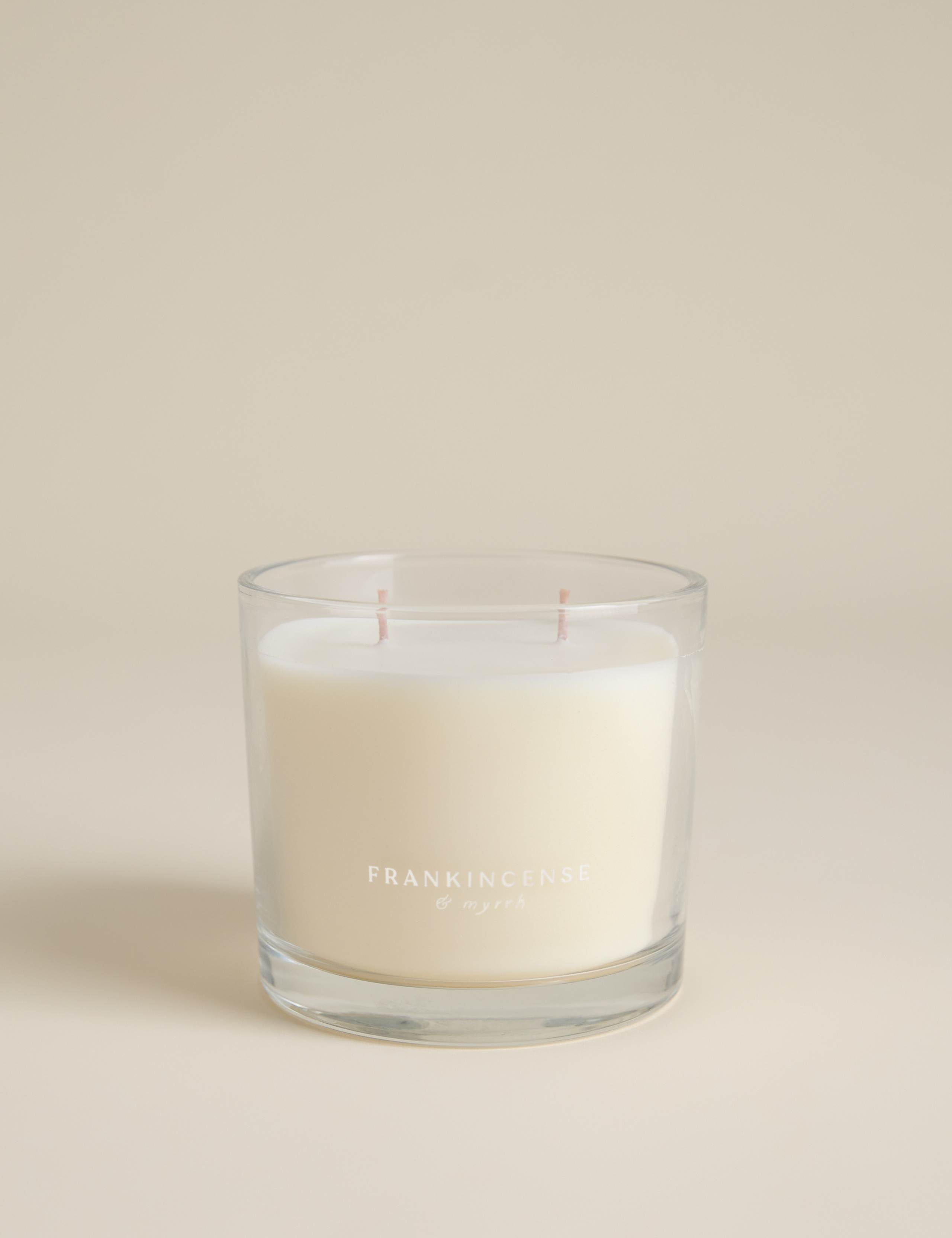 Frankincense & Myrrh Glass Candle 2 of 3