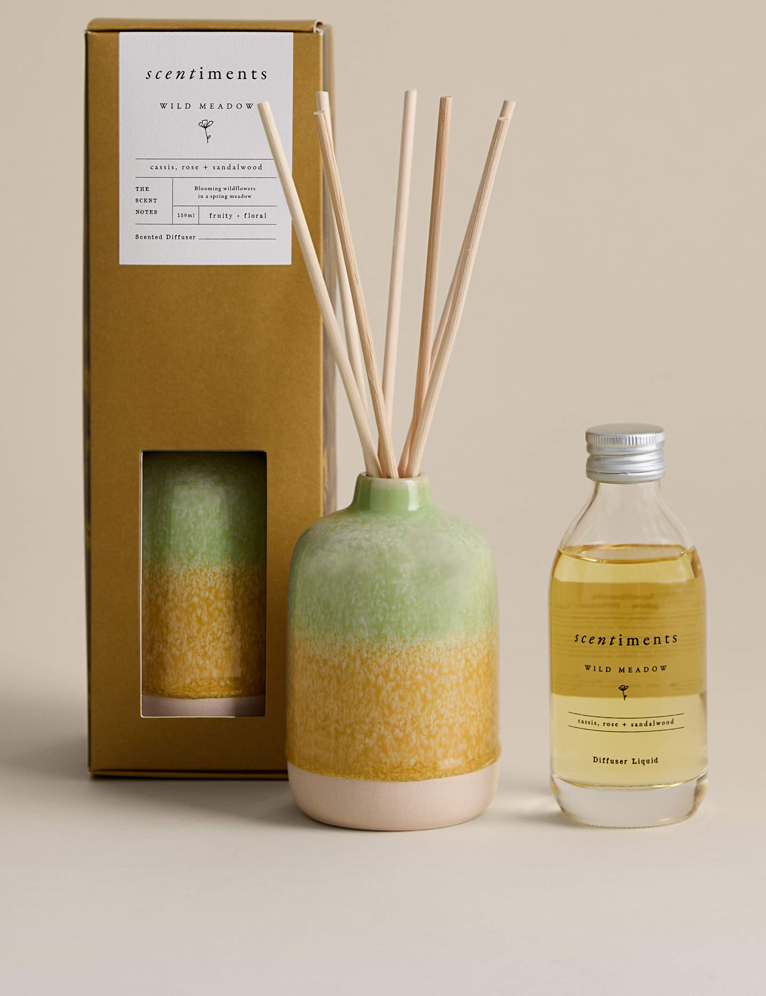Wild Meadow 150ml Diffuser Scentiments M S
