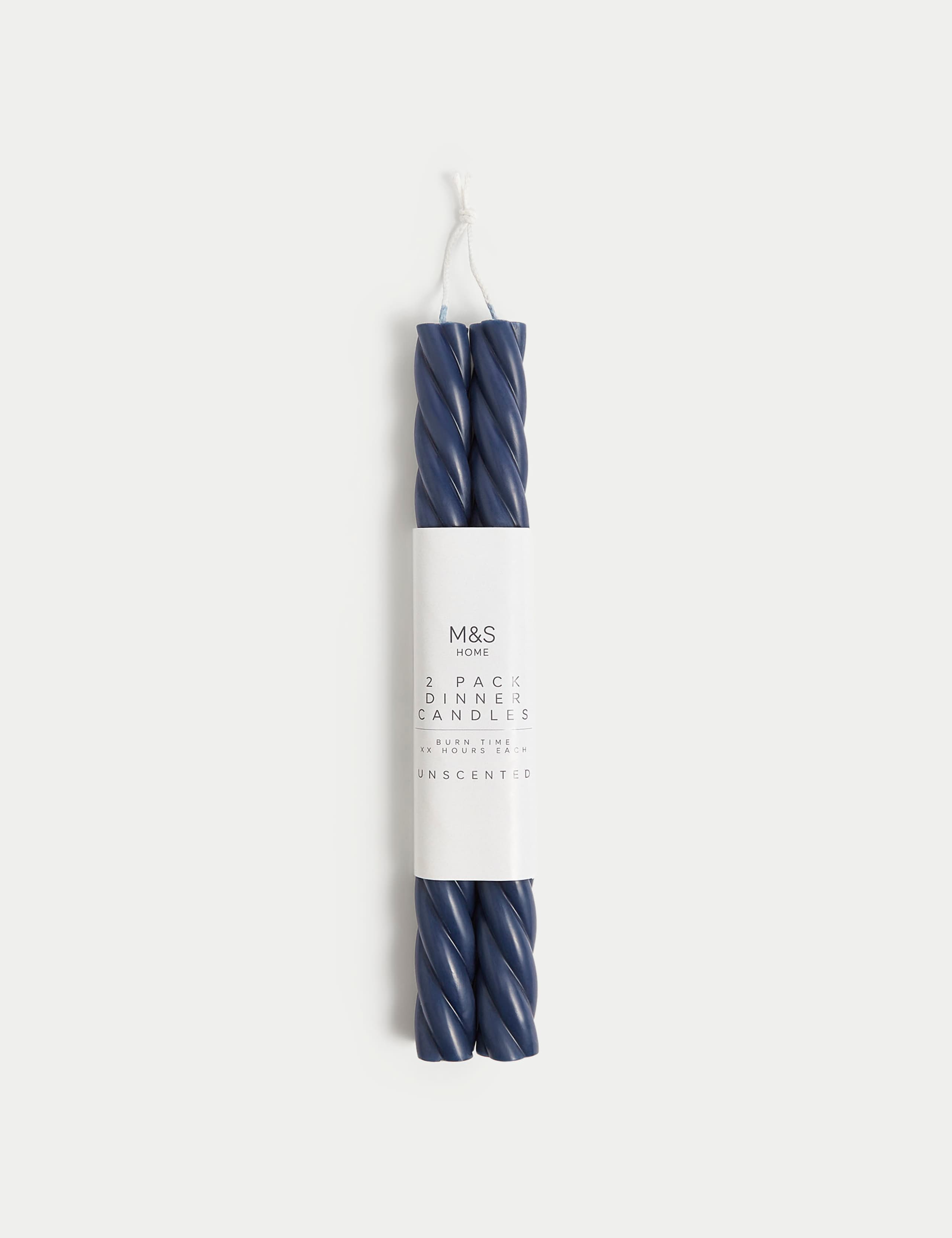 Set of 2 Twisted Dinner Candles 1 of 3