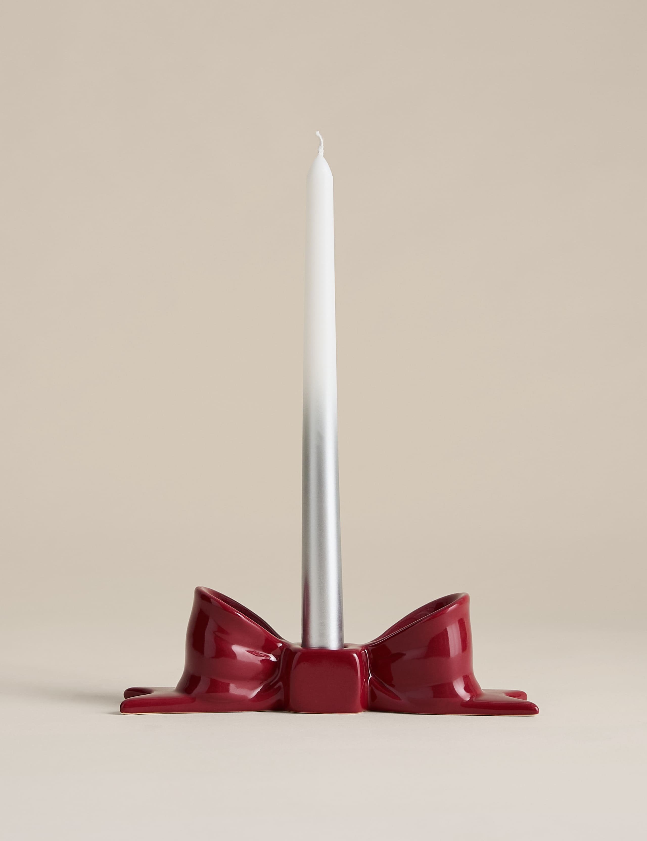 Set of 4 Metallic Ombre Dinner Candles 2 of 3