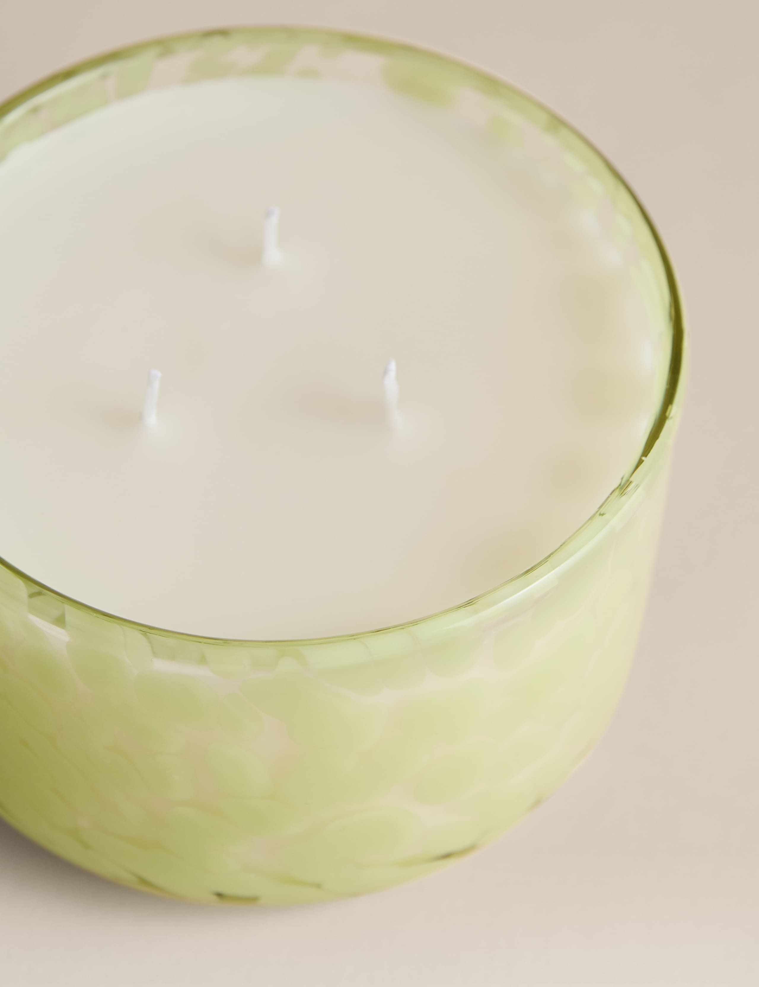 Bamboo & Orris Confetti Glass 3 Wick Candle 3 of 3