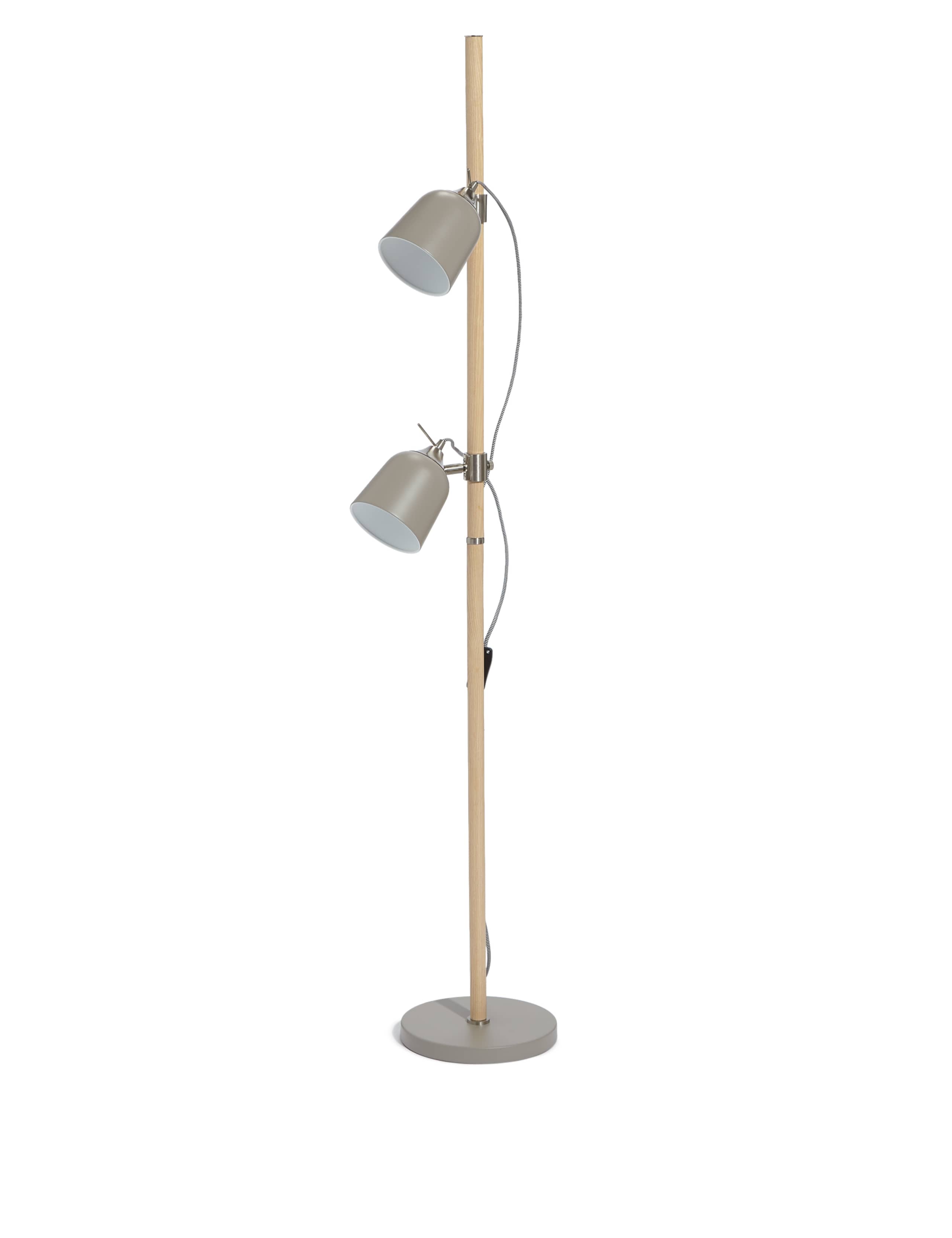 2 Head Adjustable Floor Lamp 1 of 6