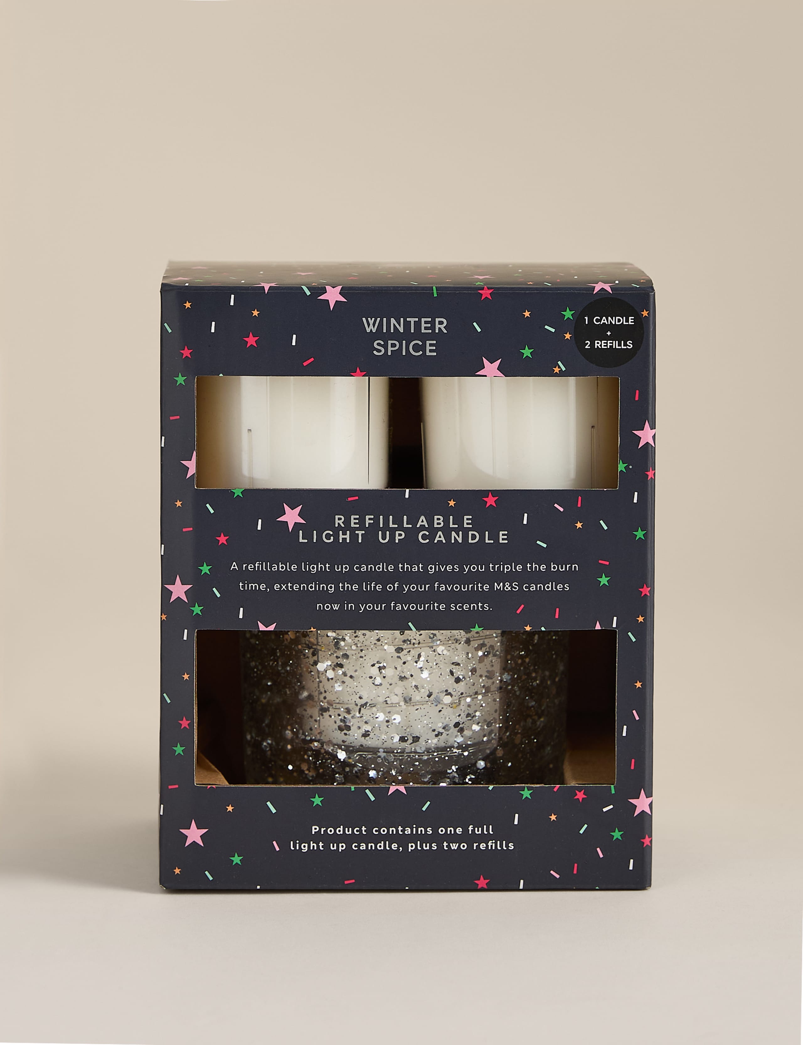 Winter Spice Light Up Candle & Refill Set 3 of 6