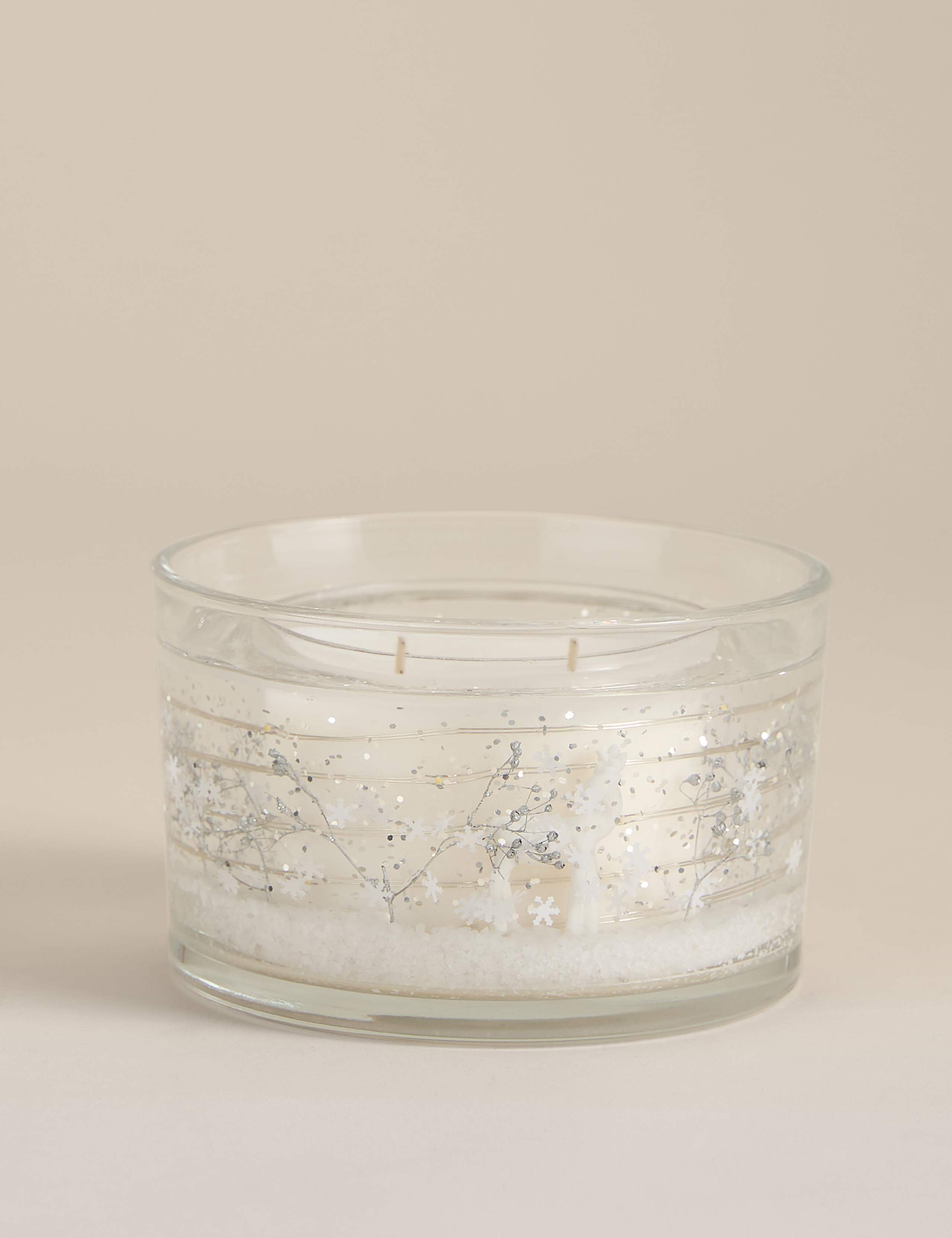 Silver 2 Wick Light Up Candle 2 of 4