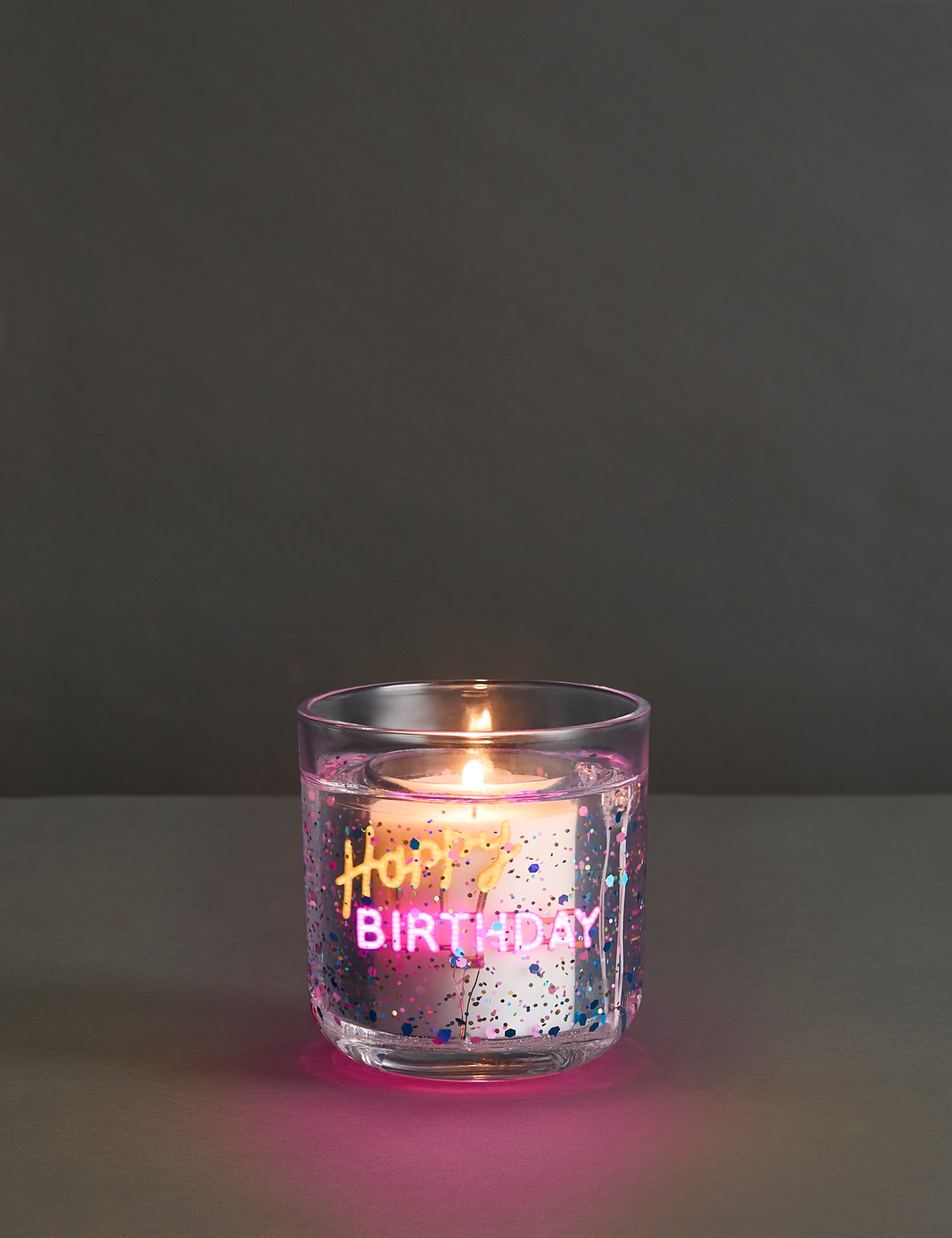 Birthday Neon Light Up Candle 1 of 4