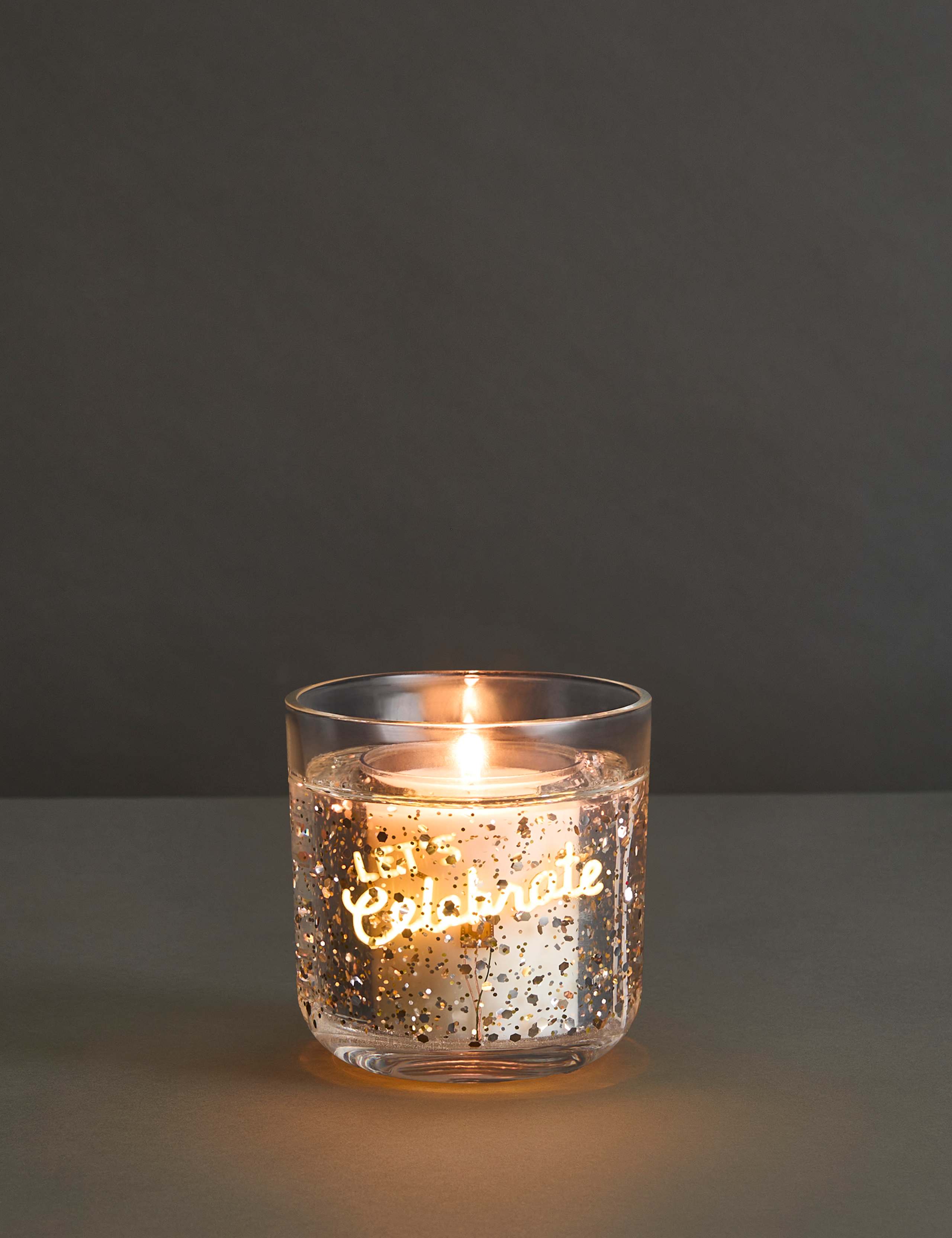 Celebrate Neon Light Up Candle 1 of 4
