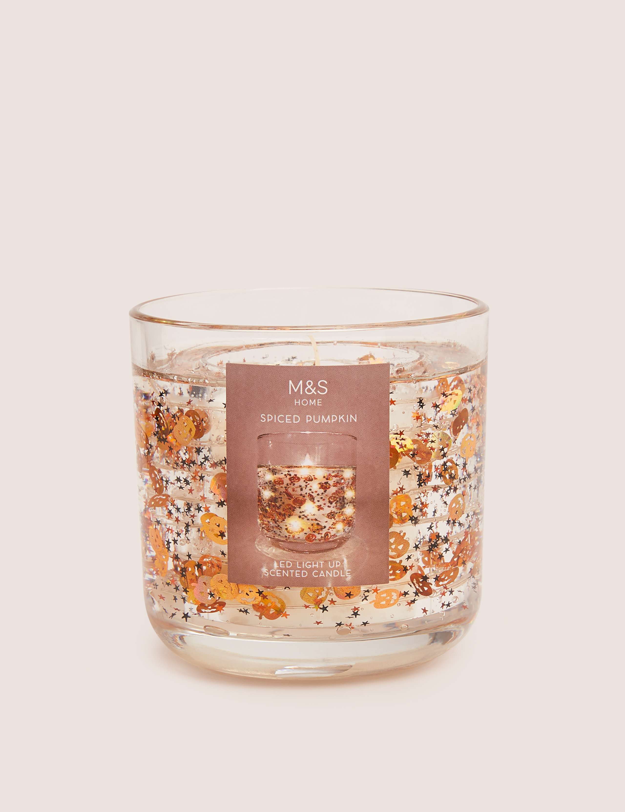 20 Hour Spiced Pumpkin Scented Light Up Candle 1 of 3