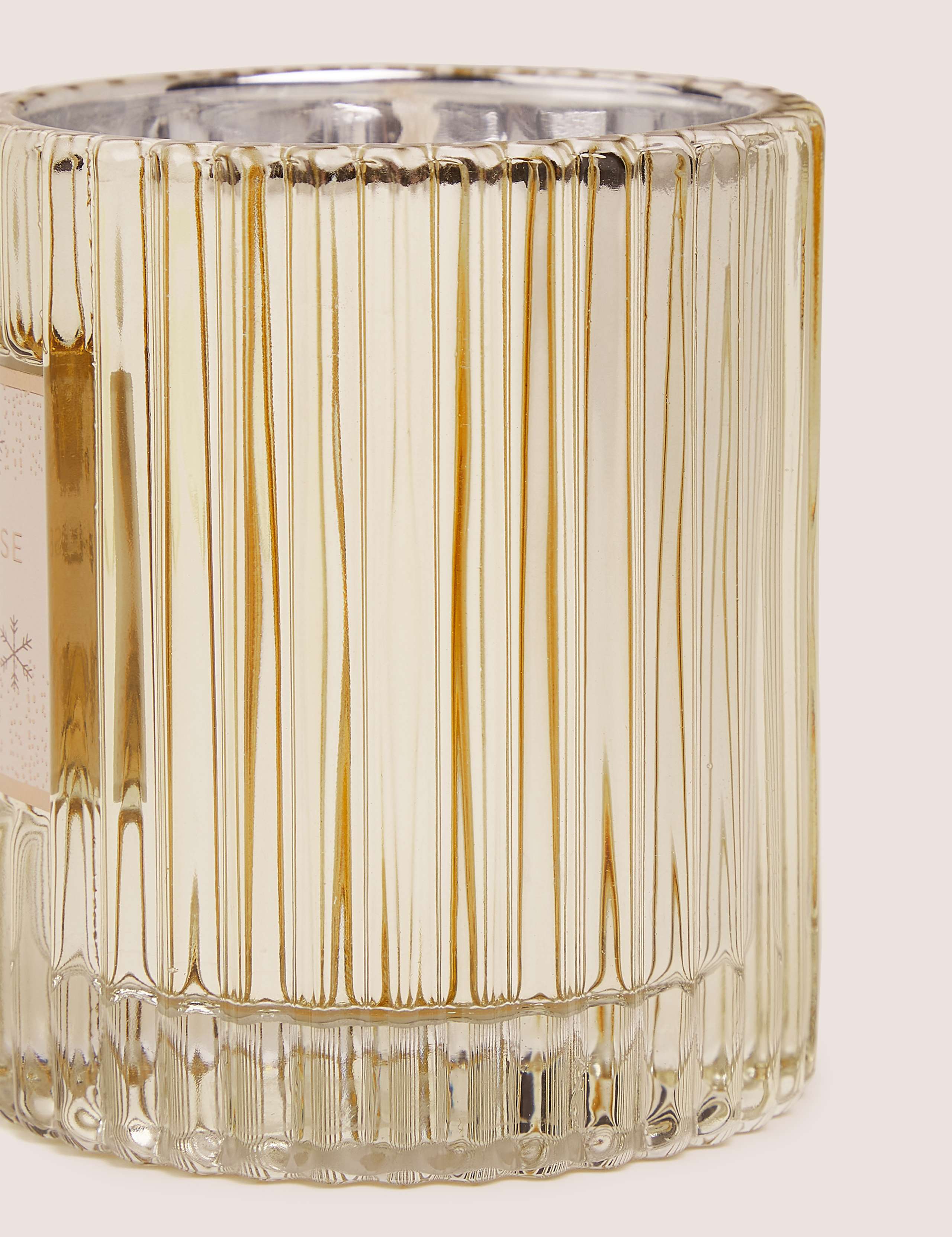 Frankincense & Myrrh Ridged Glass Candle 3 of 3