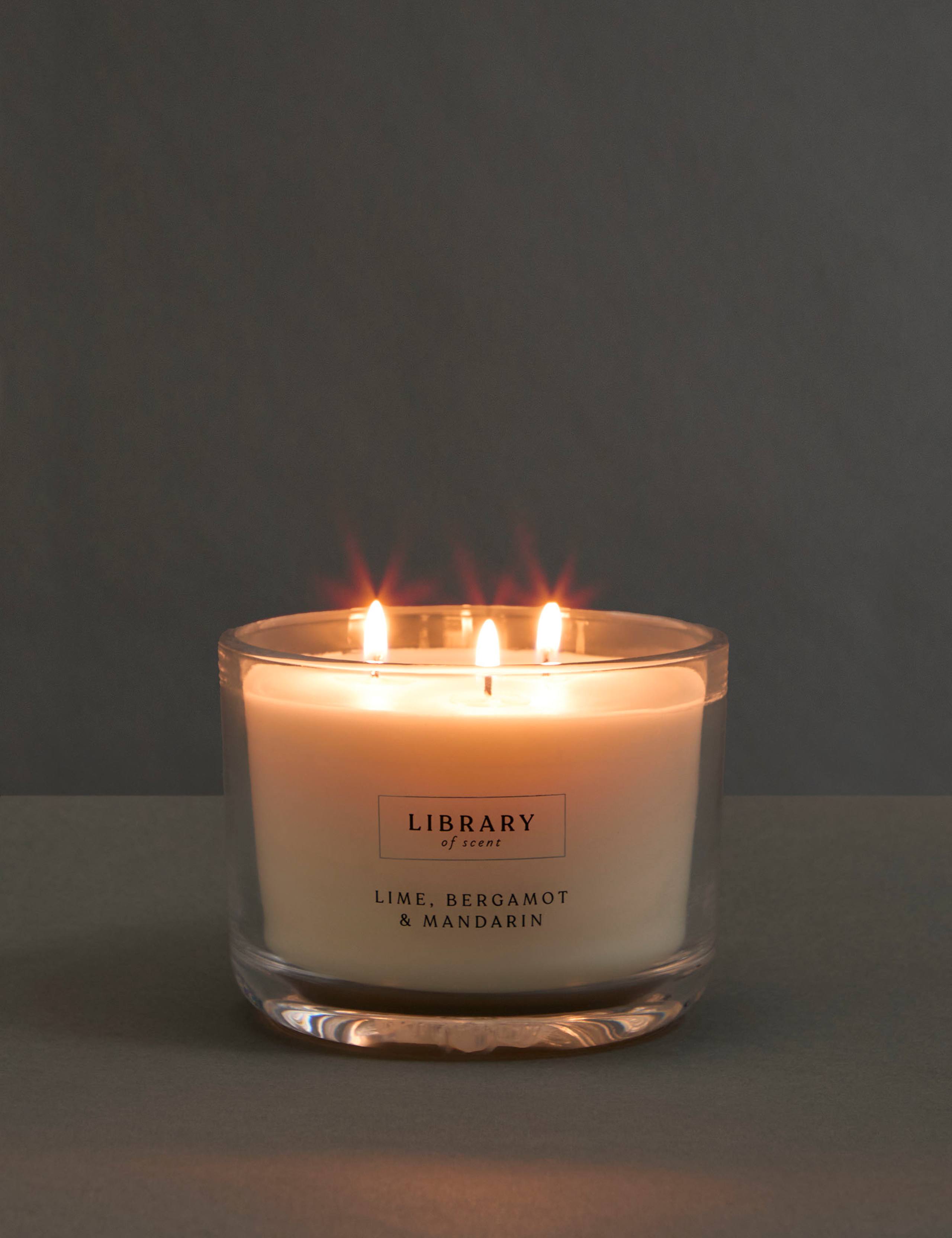 Lime, Bergamot & Mandarin 3 Wick Candle 2 of 4