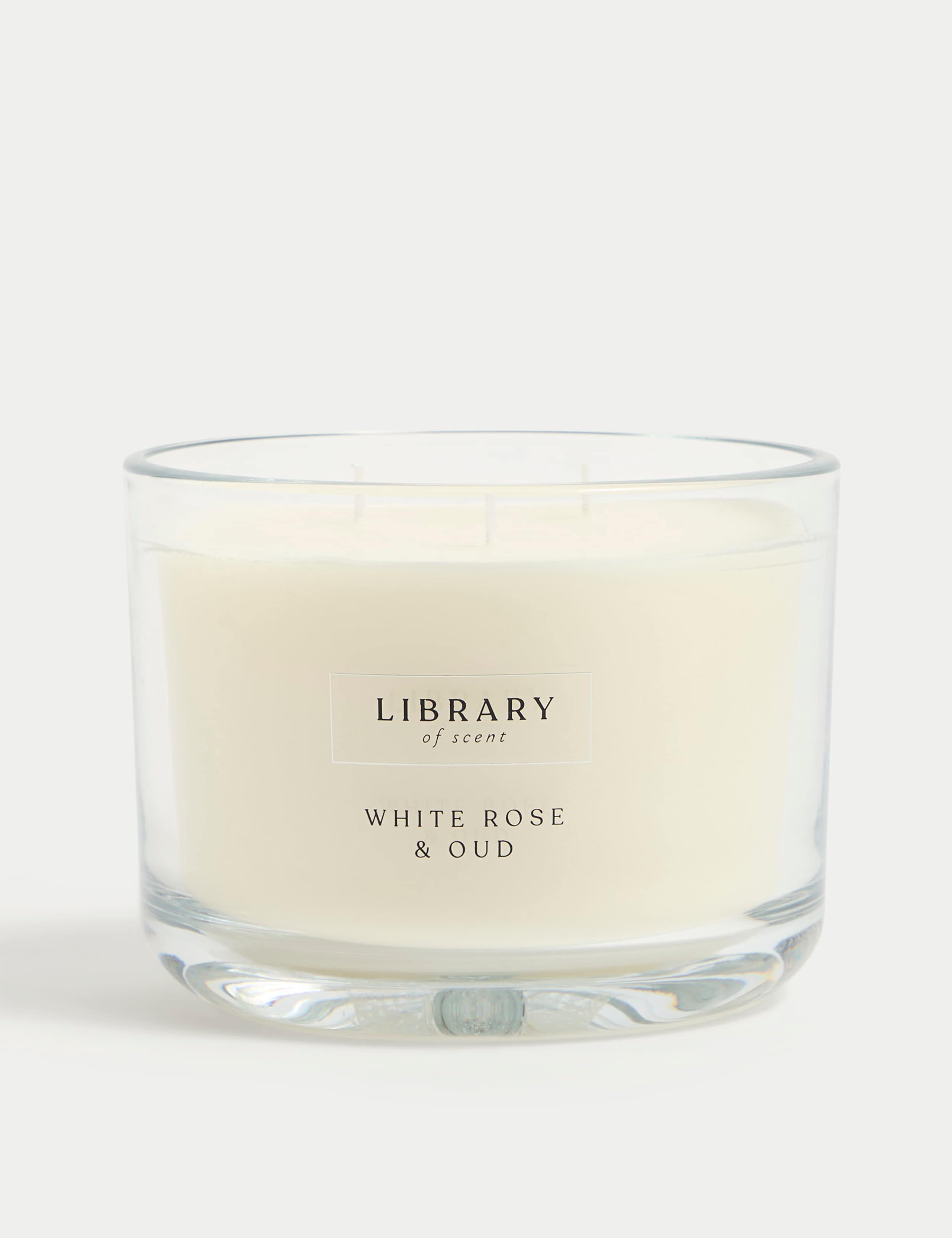 White Rose & Oud 3 Wick Candle 3 of 4
