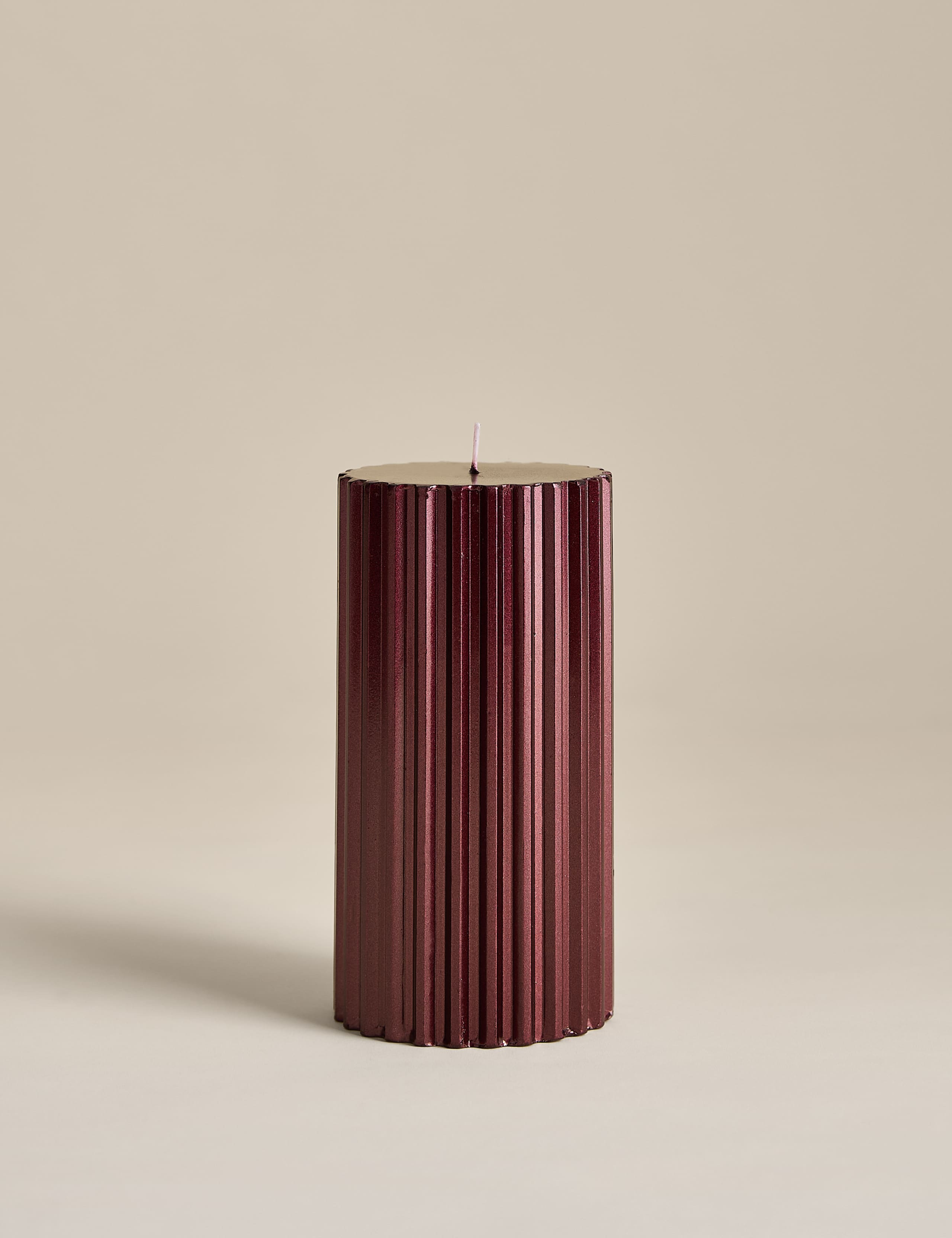 Mandarin, Clove & Cinnamon Pillar Candle with Star Pins 2 of 4