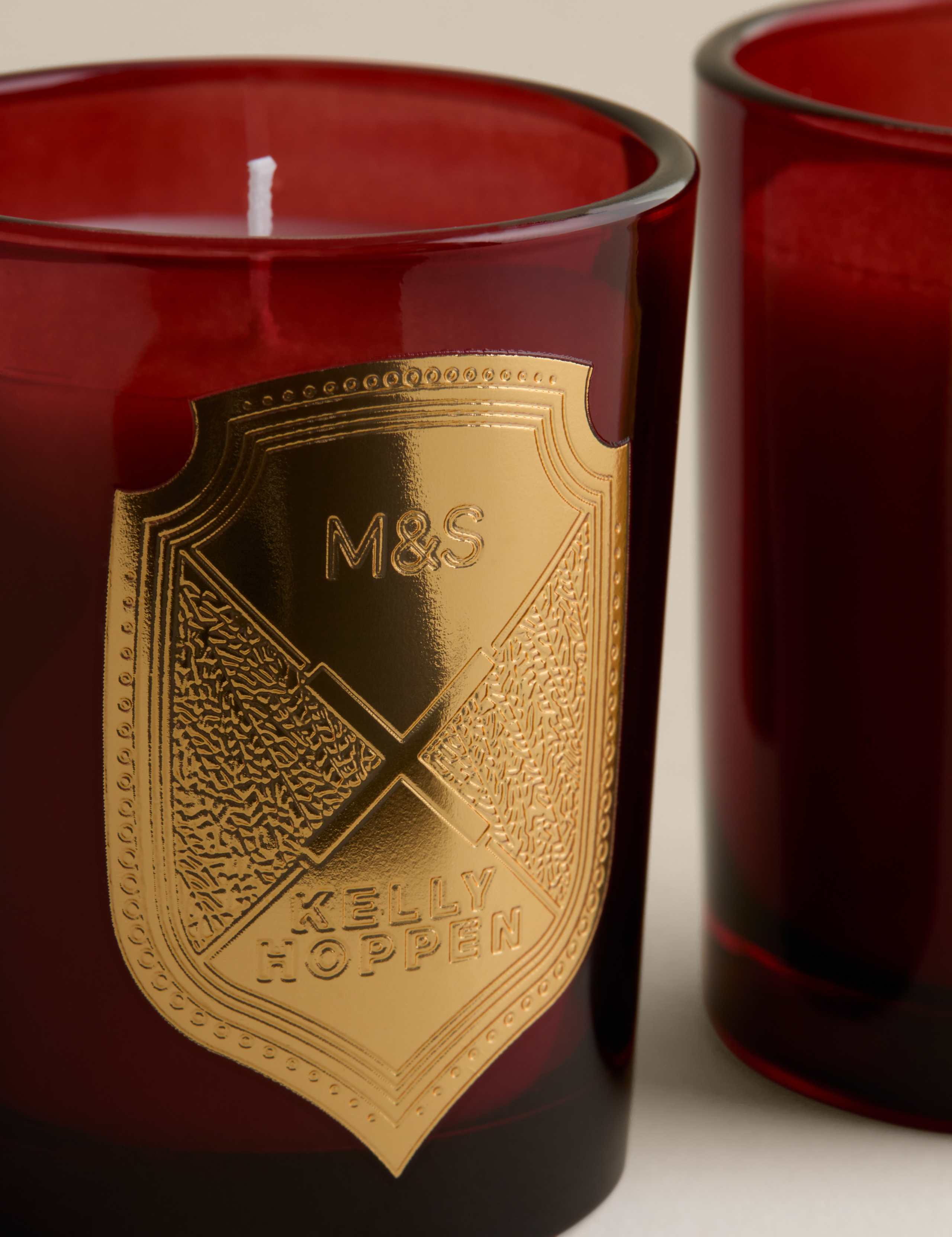 Set of 3 Christmas Joy Votive Candles 4 of 5