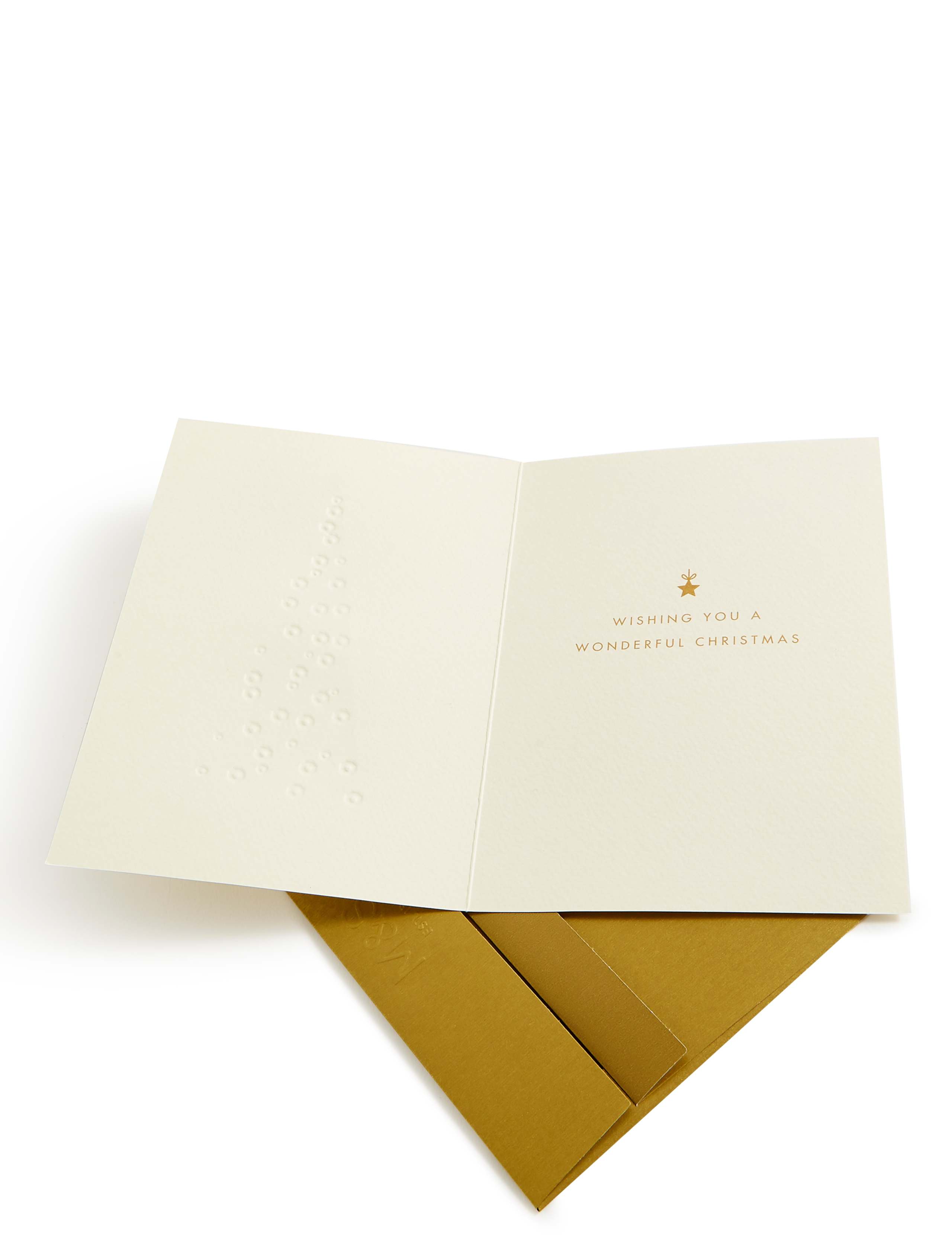 All That Glitters Gold Tree Christmas Charity Cards Pack of 6 2 of 4