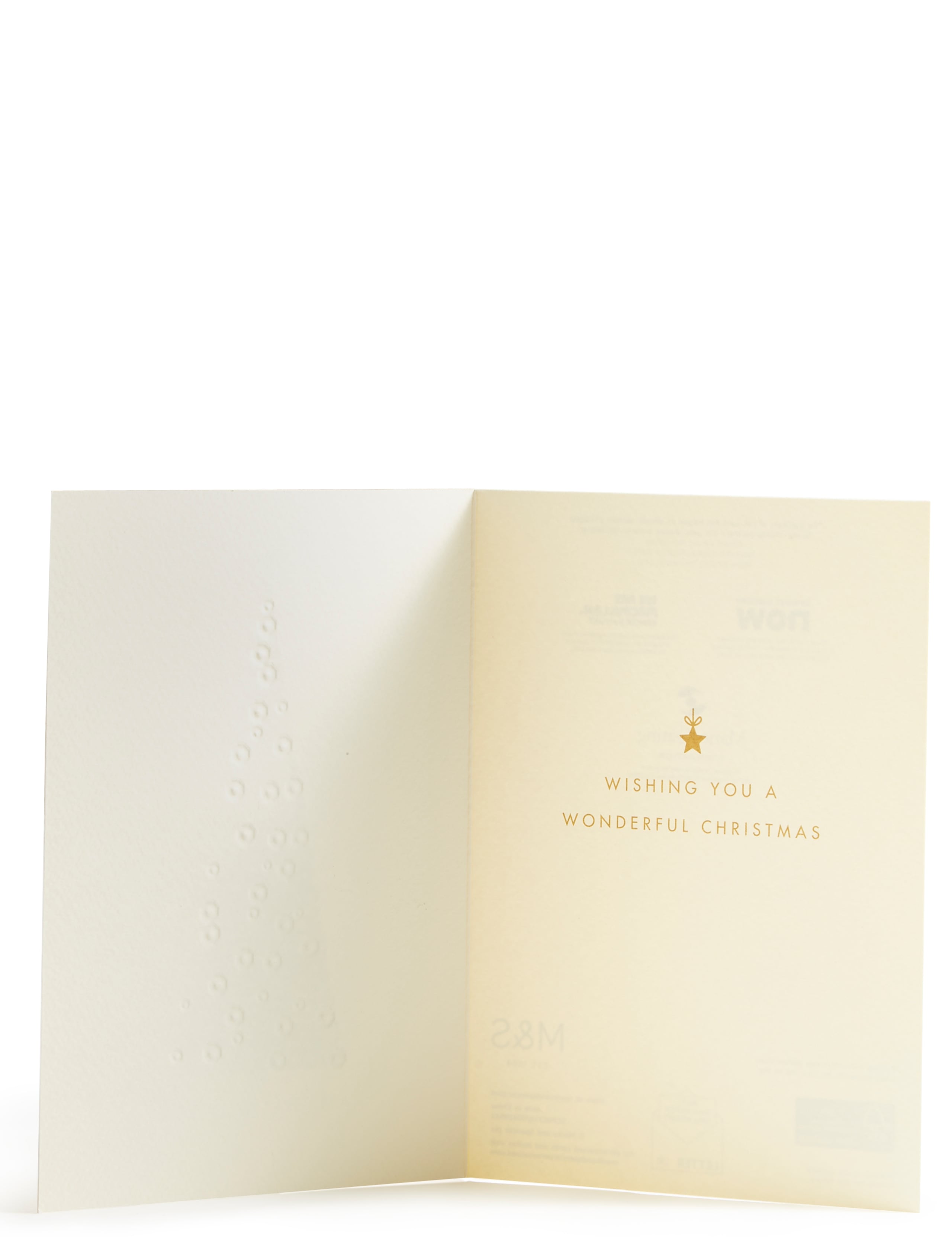 All That Glitters Gold Tree Christmas Charity Cards Pack of 6 3 of 4
