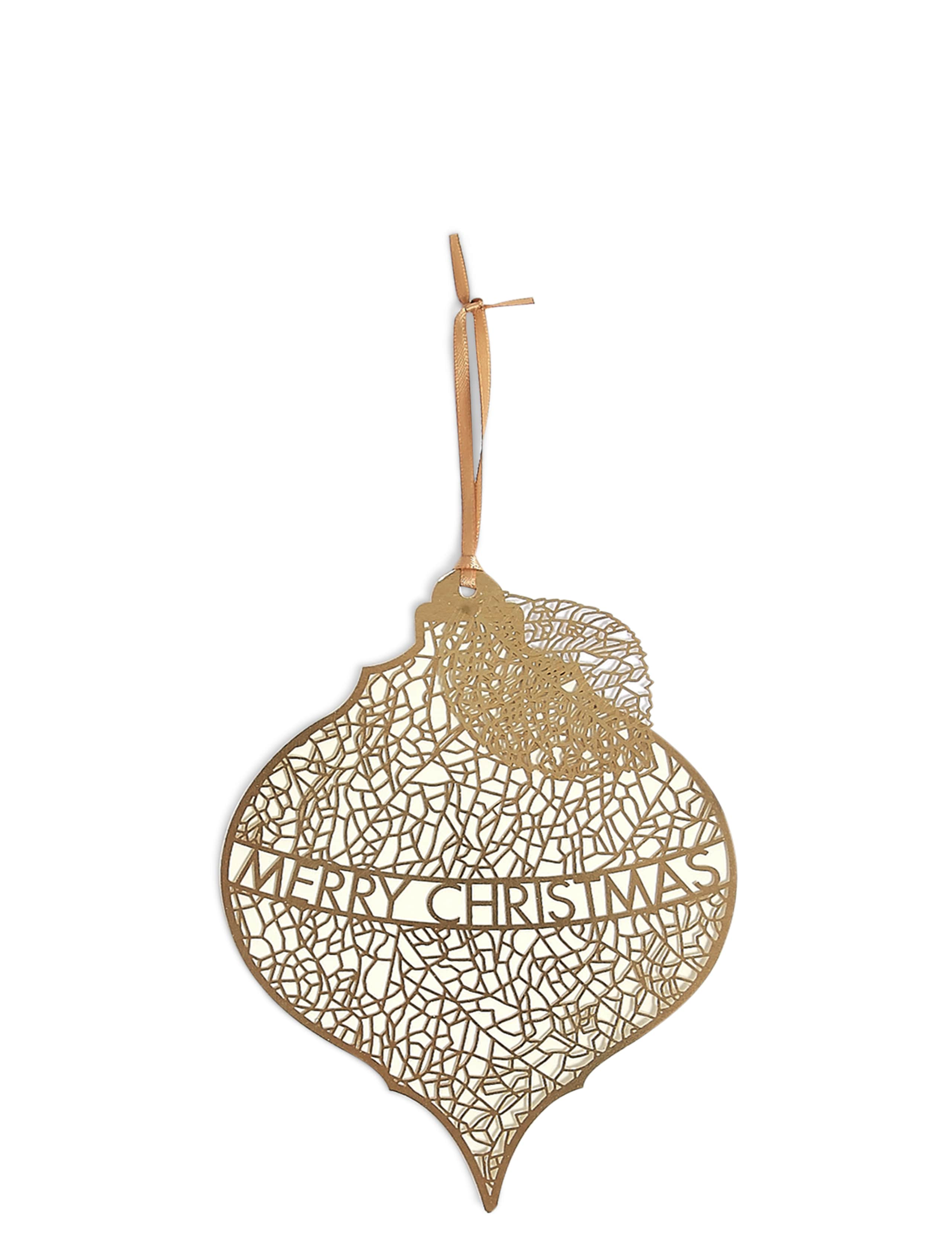 Luxury Leaf Bauble Christmas Charity Cards Pack of 4 1 of 4