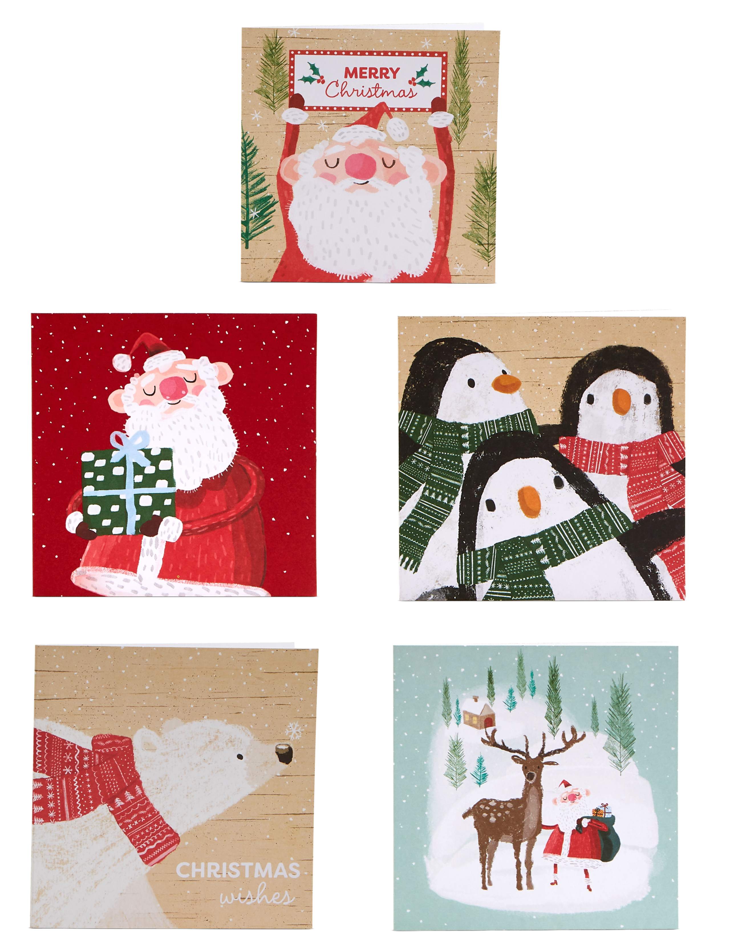 Winter Characters Christmas Charity Cards Pack of 30 1 of 8