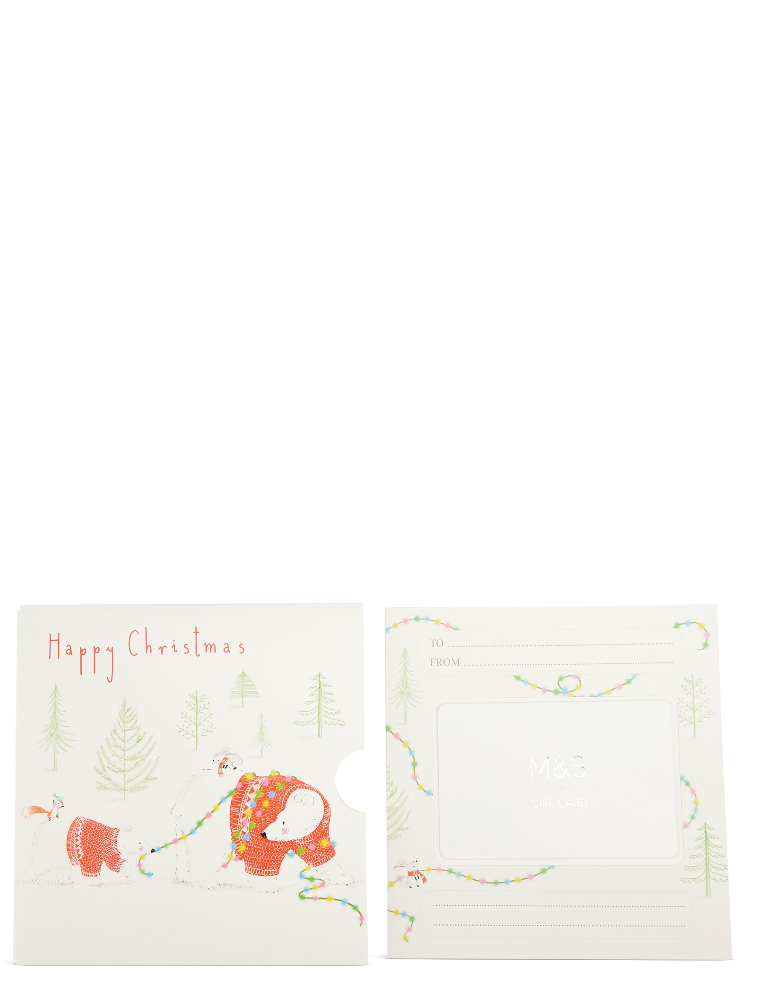 Polar Bear in Lights Gift Card 2 of 4