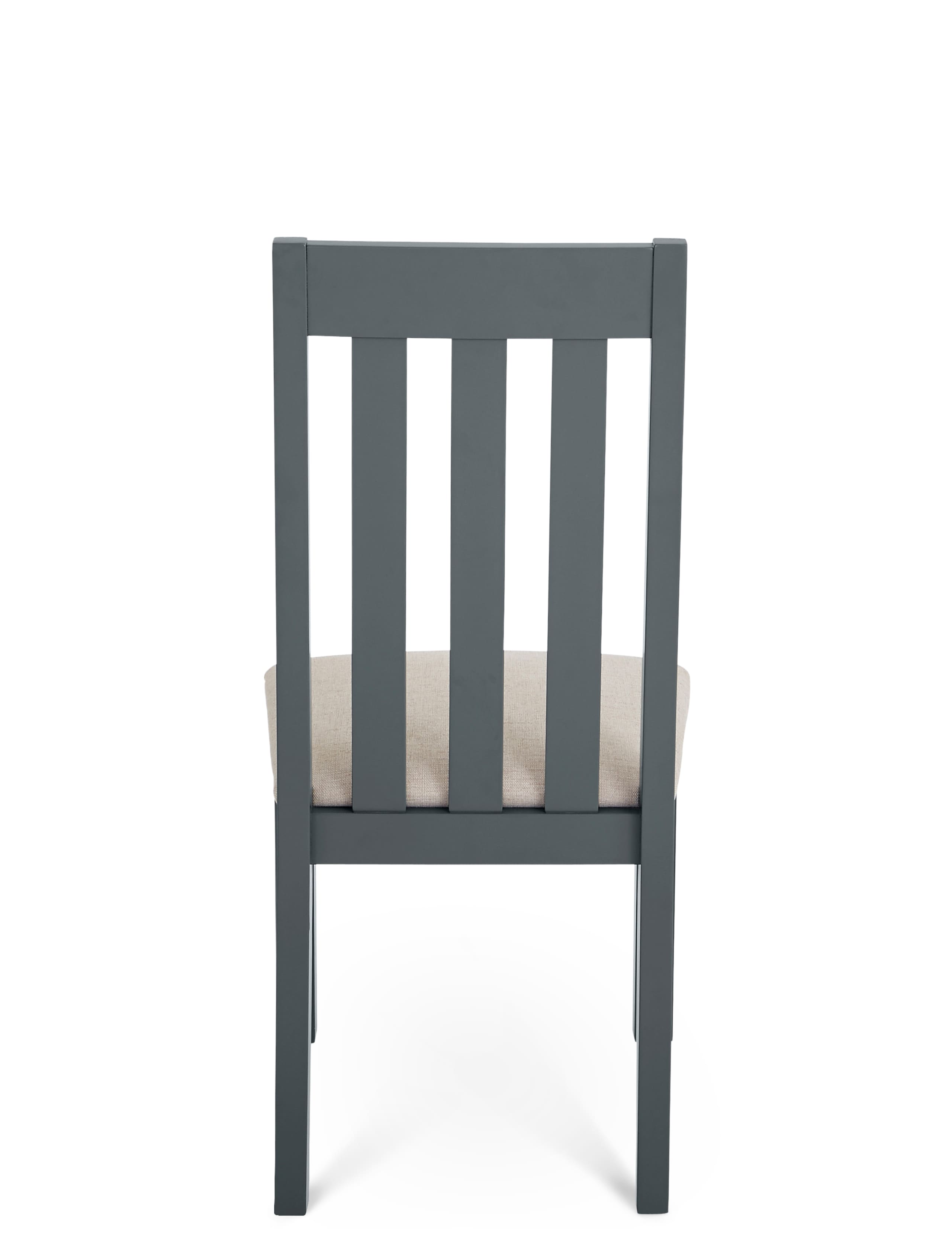 Set of 2 Padstow Grey Fabric Dining Chairs 3 of 6