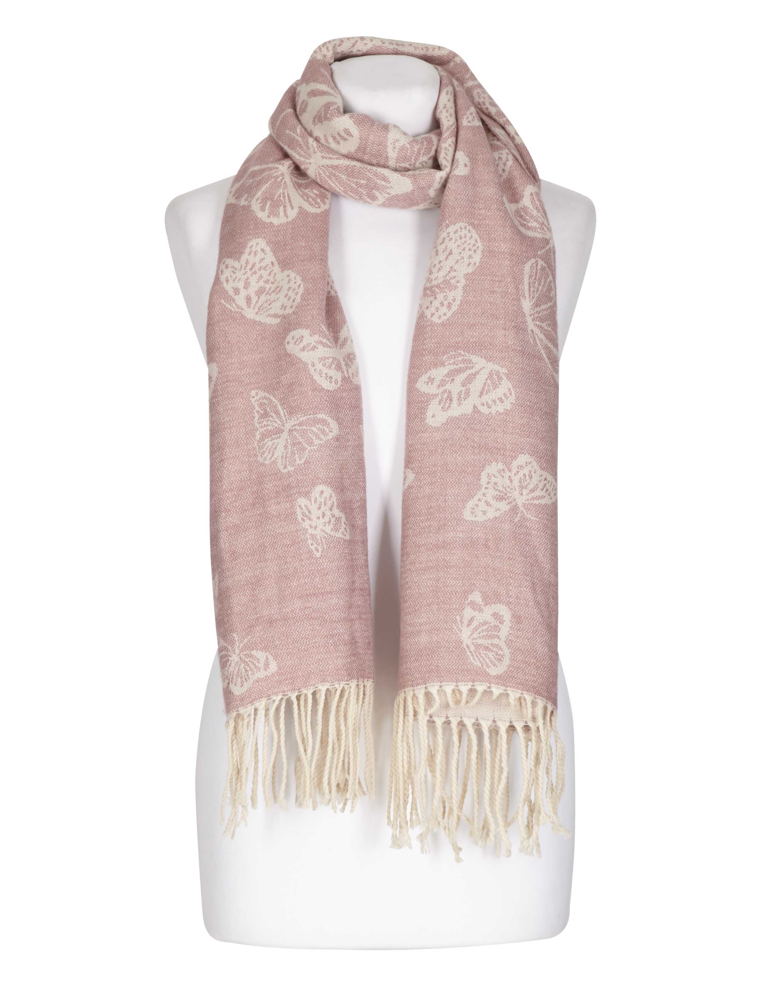 Lightweight Butterfly Jacquard Scarf 3 of 3