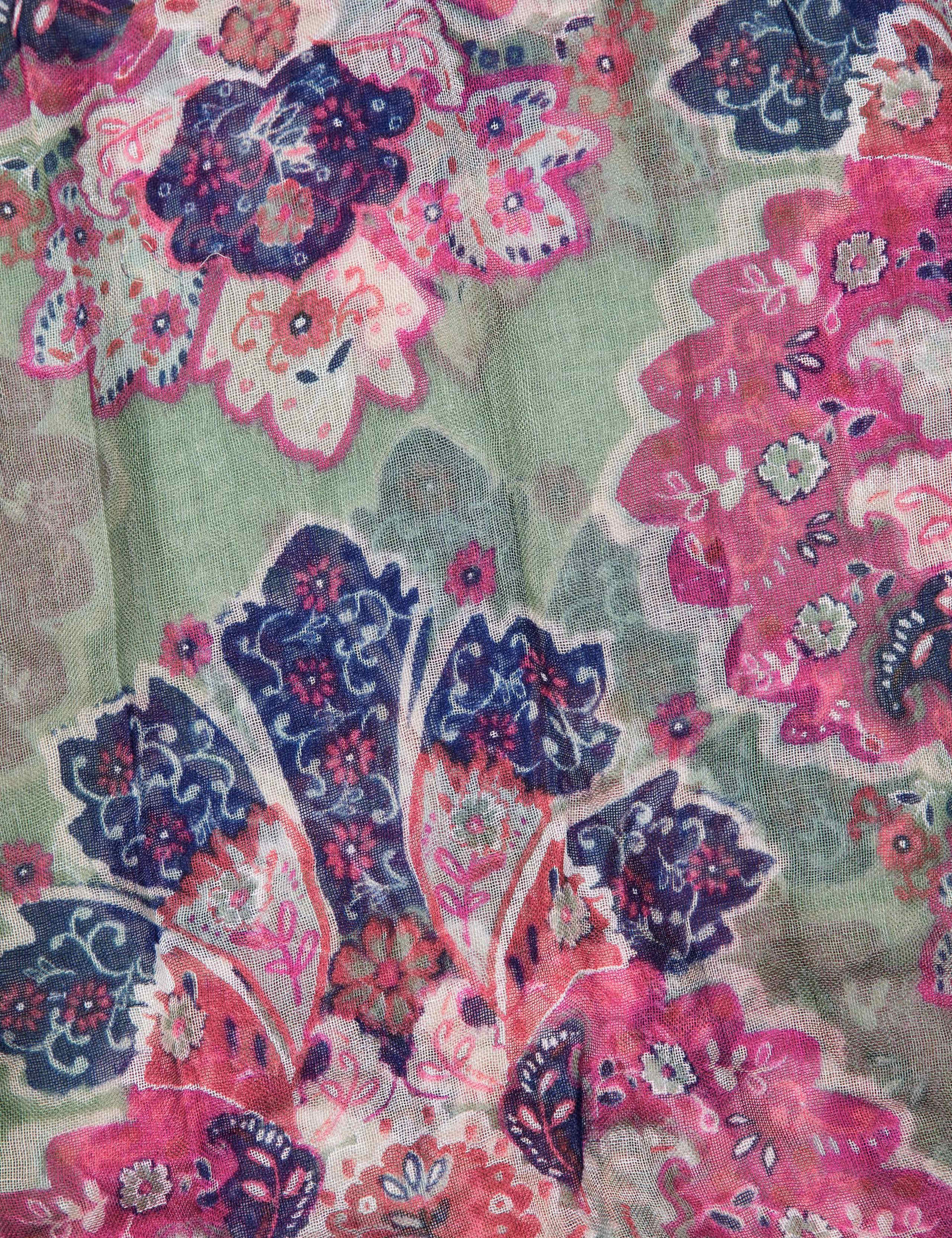 Modal Blend Paisley Print Scarf 2 of 3