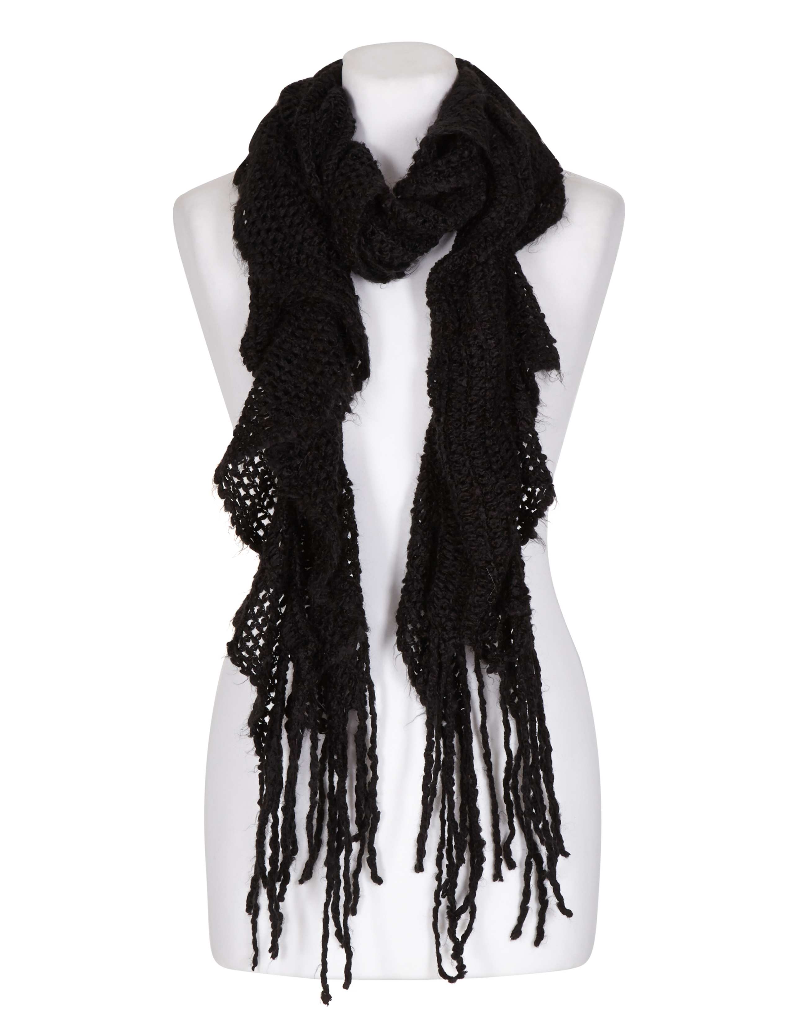 Cashmilon™ Ruffle Knitted Scarf 3 of 3