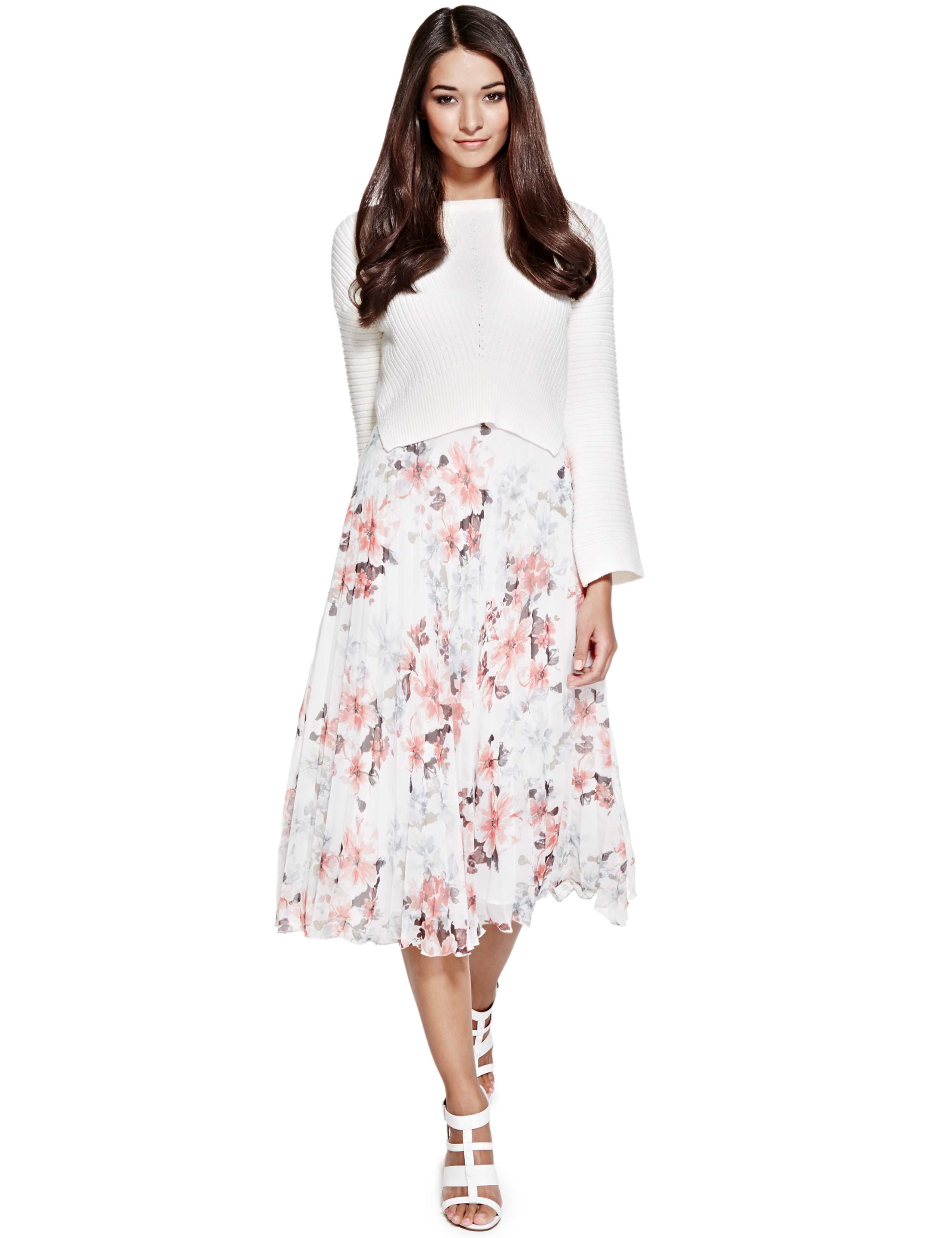 Pure Cotton Wide Sleeve Cropped Jumper 5 of 6