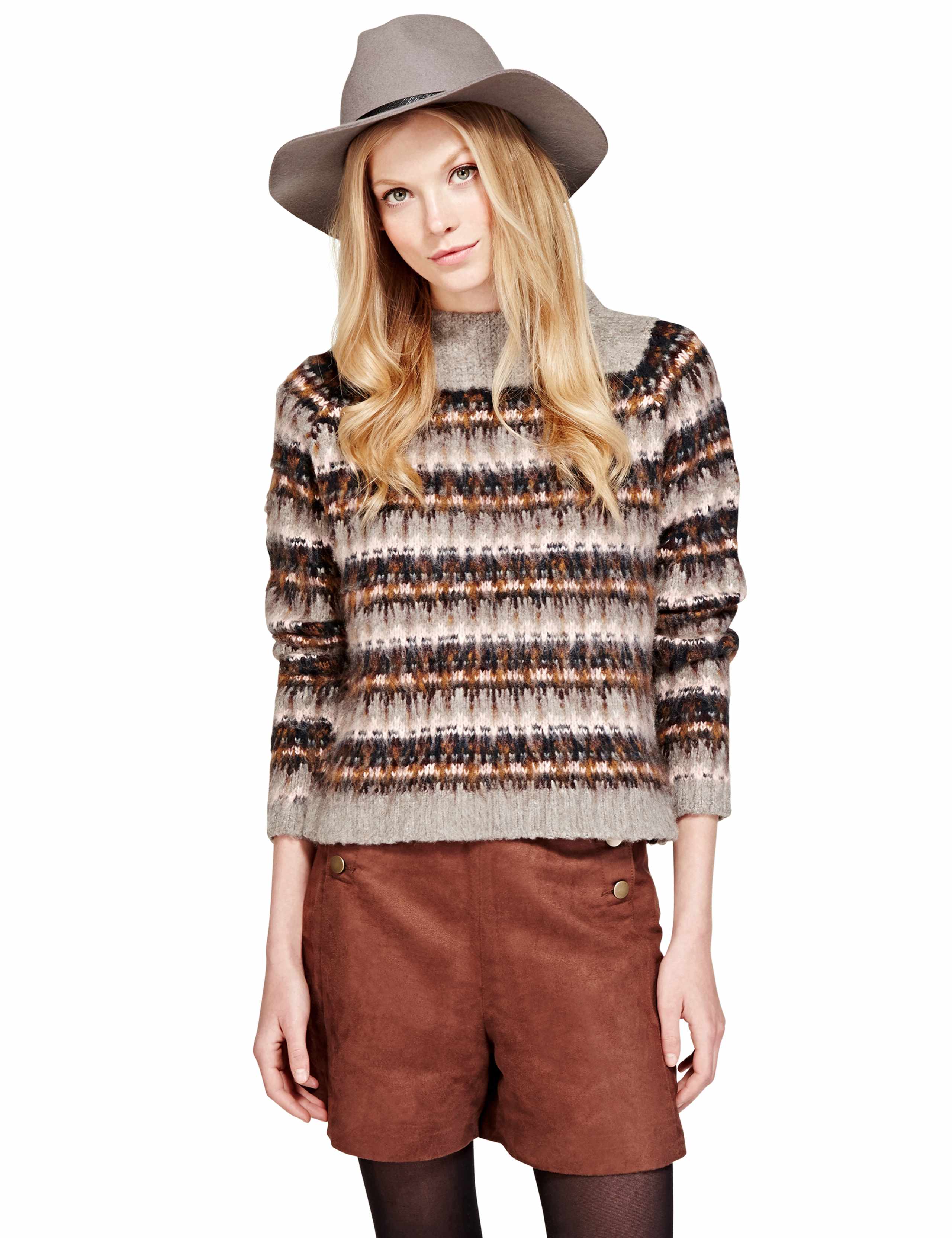 Funnel Neck Brushed Christmas Jumper 1 of 4