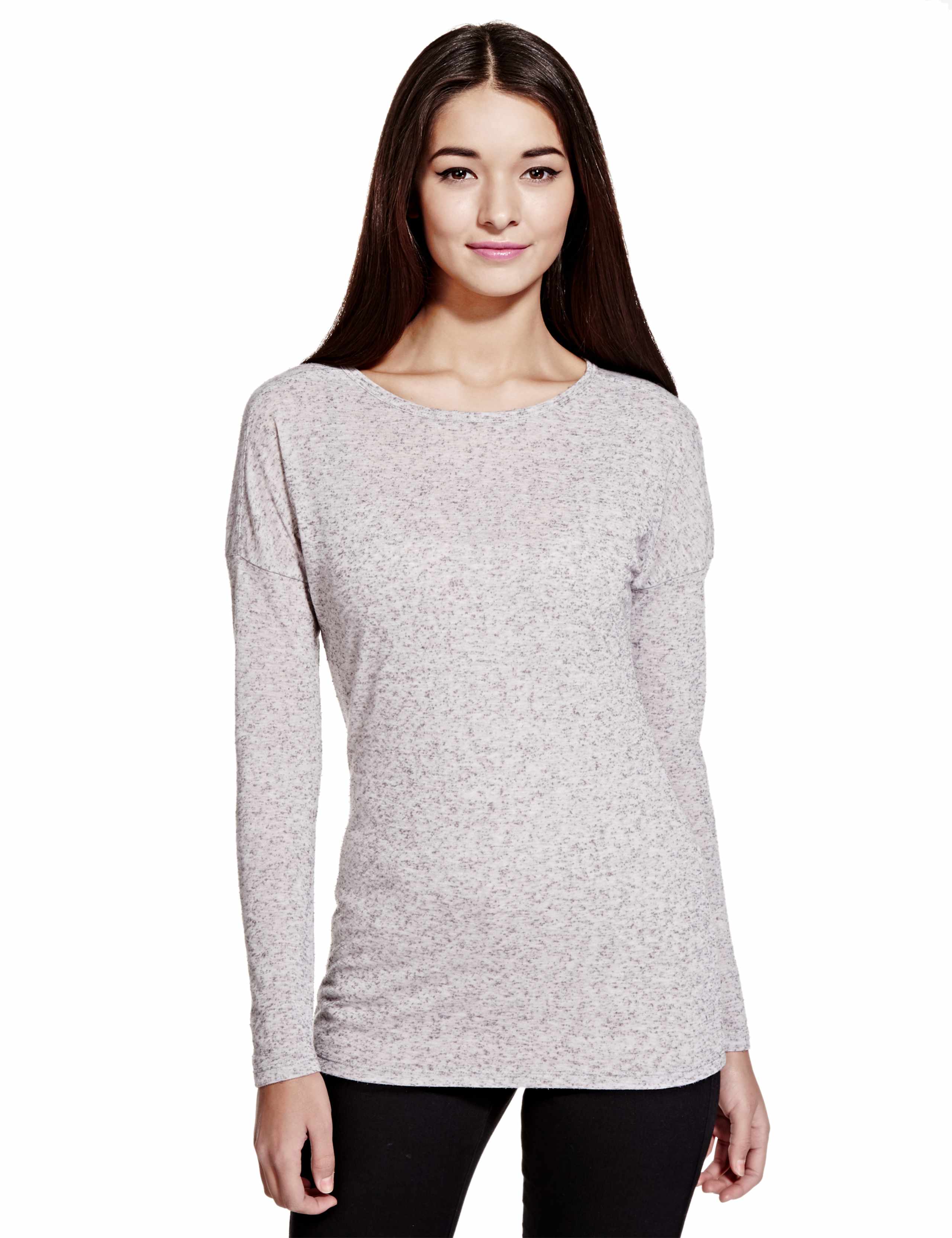 Flecked Long Sleeve T-Shirt 1 of 6