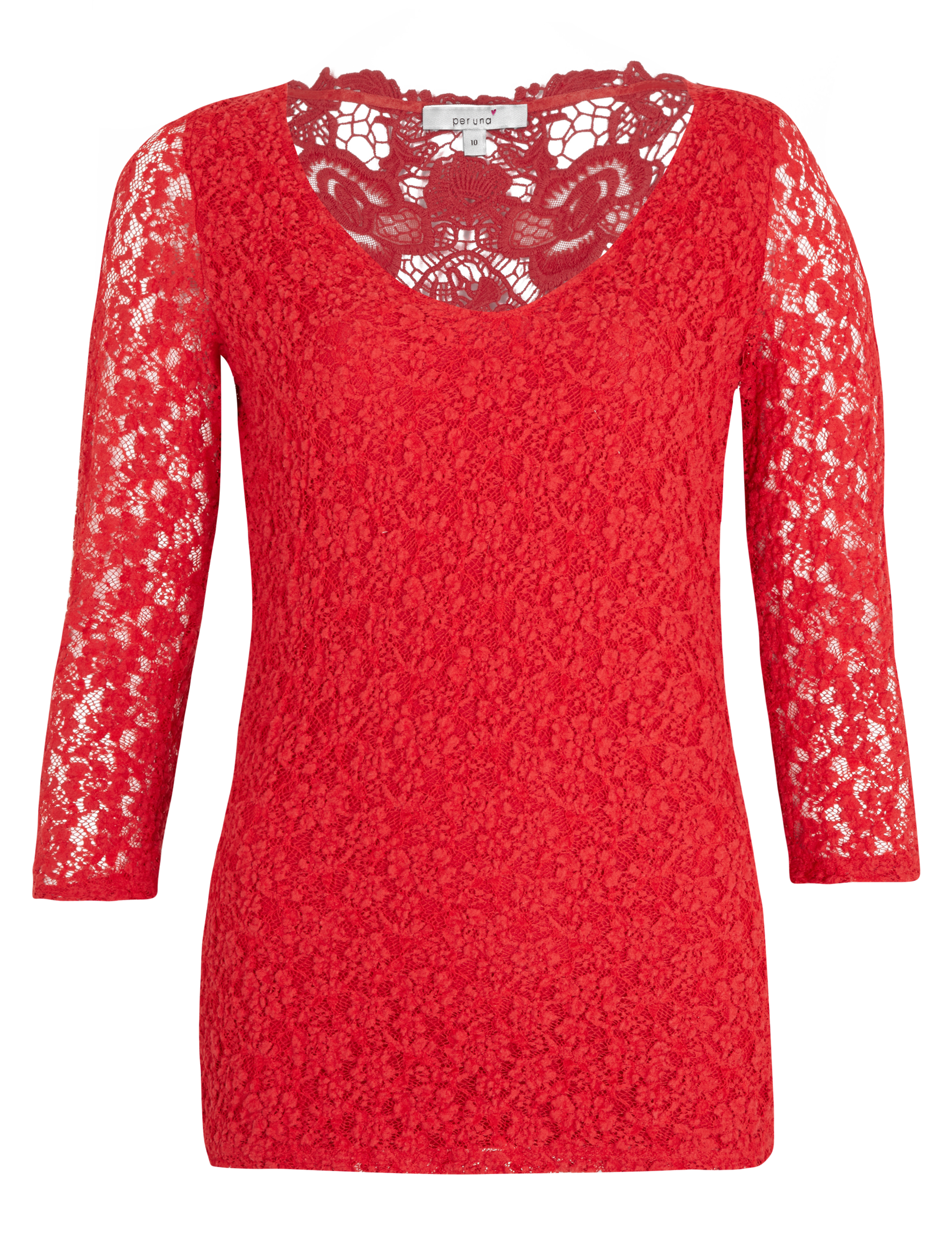 Floral Lace & Rear Crochet Top 2 of 6