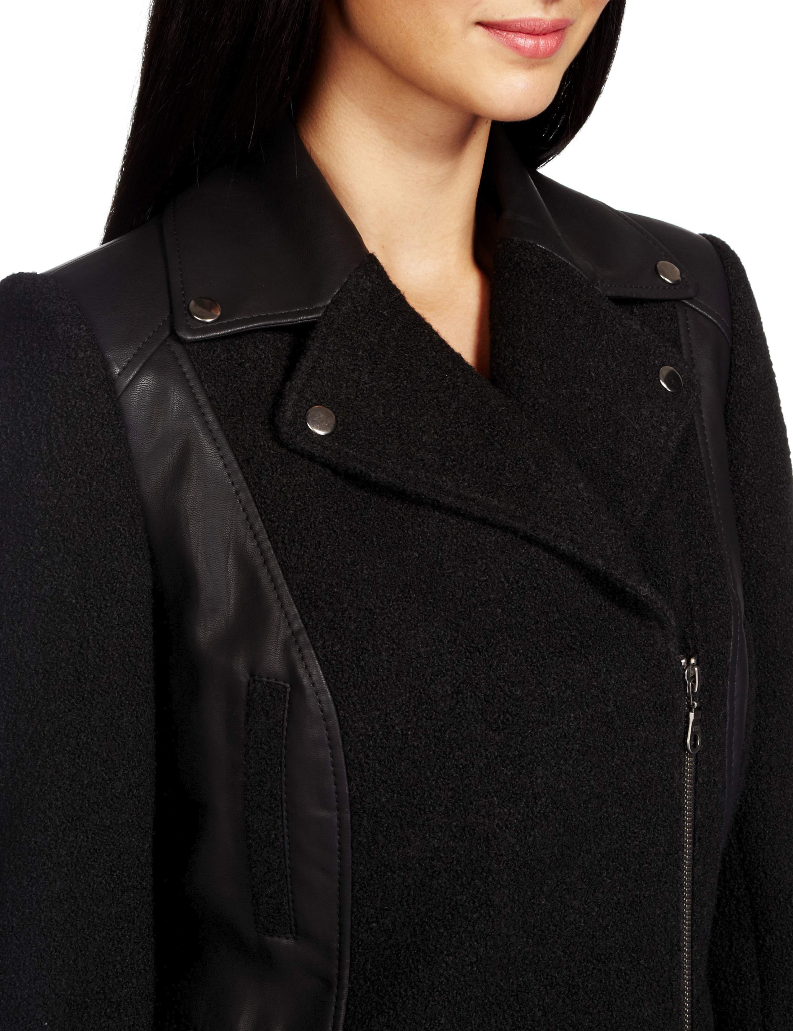 Notch Lapel Biker Coat 6 of 6