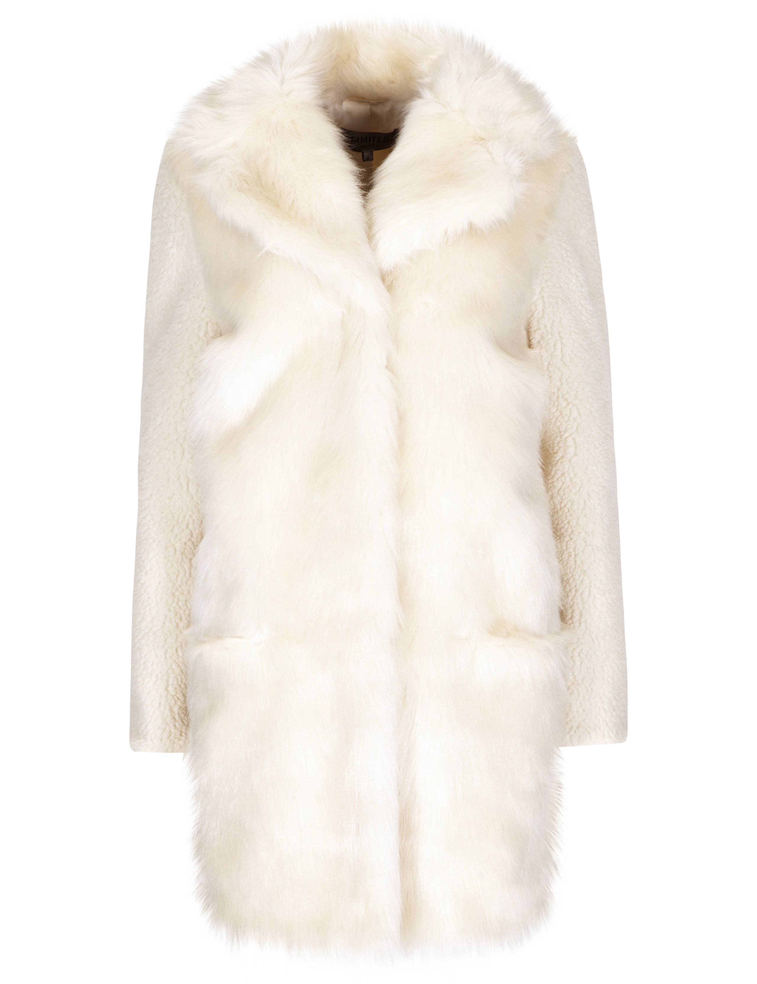 Faux Fur Long Sleeve Overcoat 2 of 4