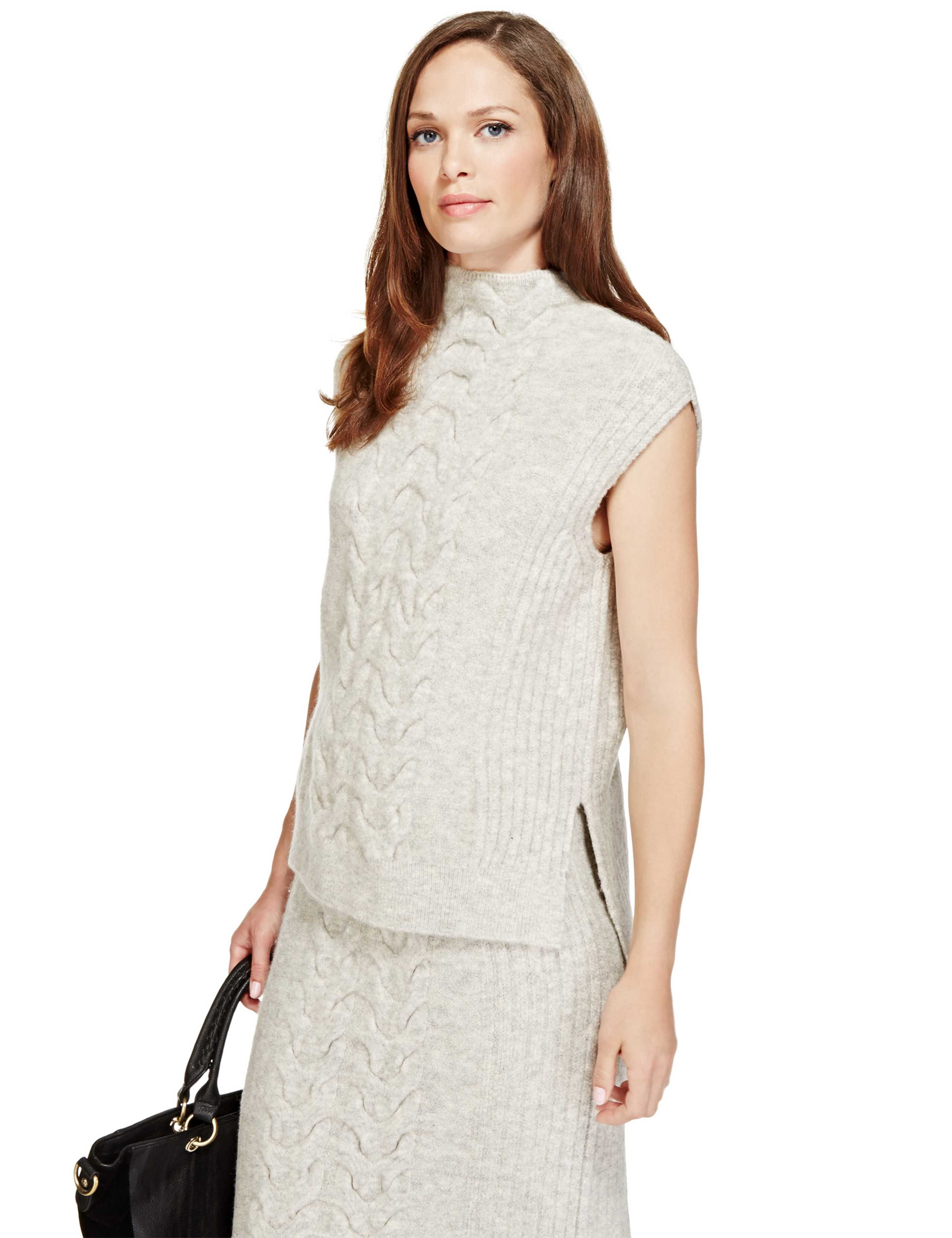 Cable Knit Tabard Jumper 1 of 3