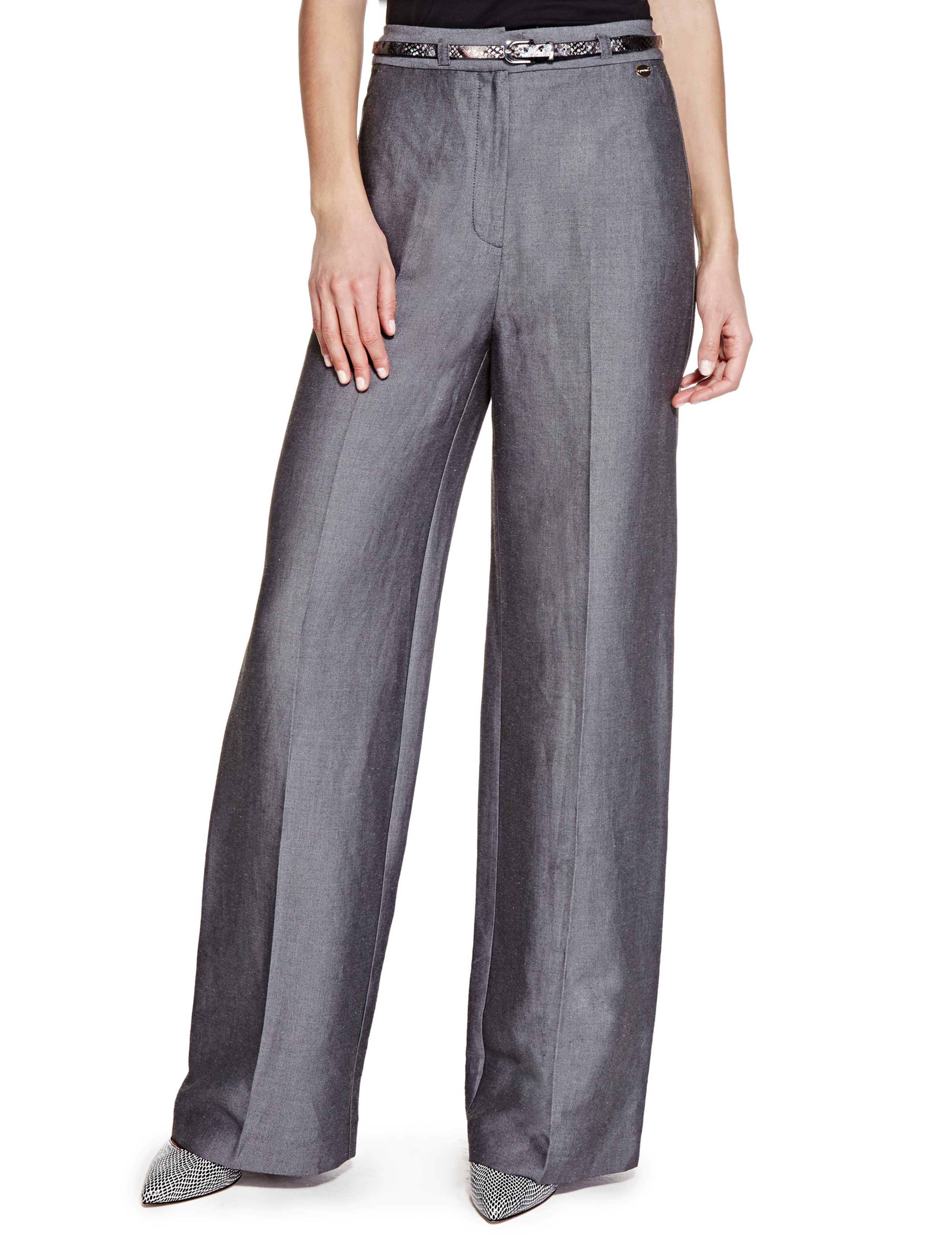 Roma Rise Wide Leg Belted Trousers 1 of 4