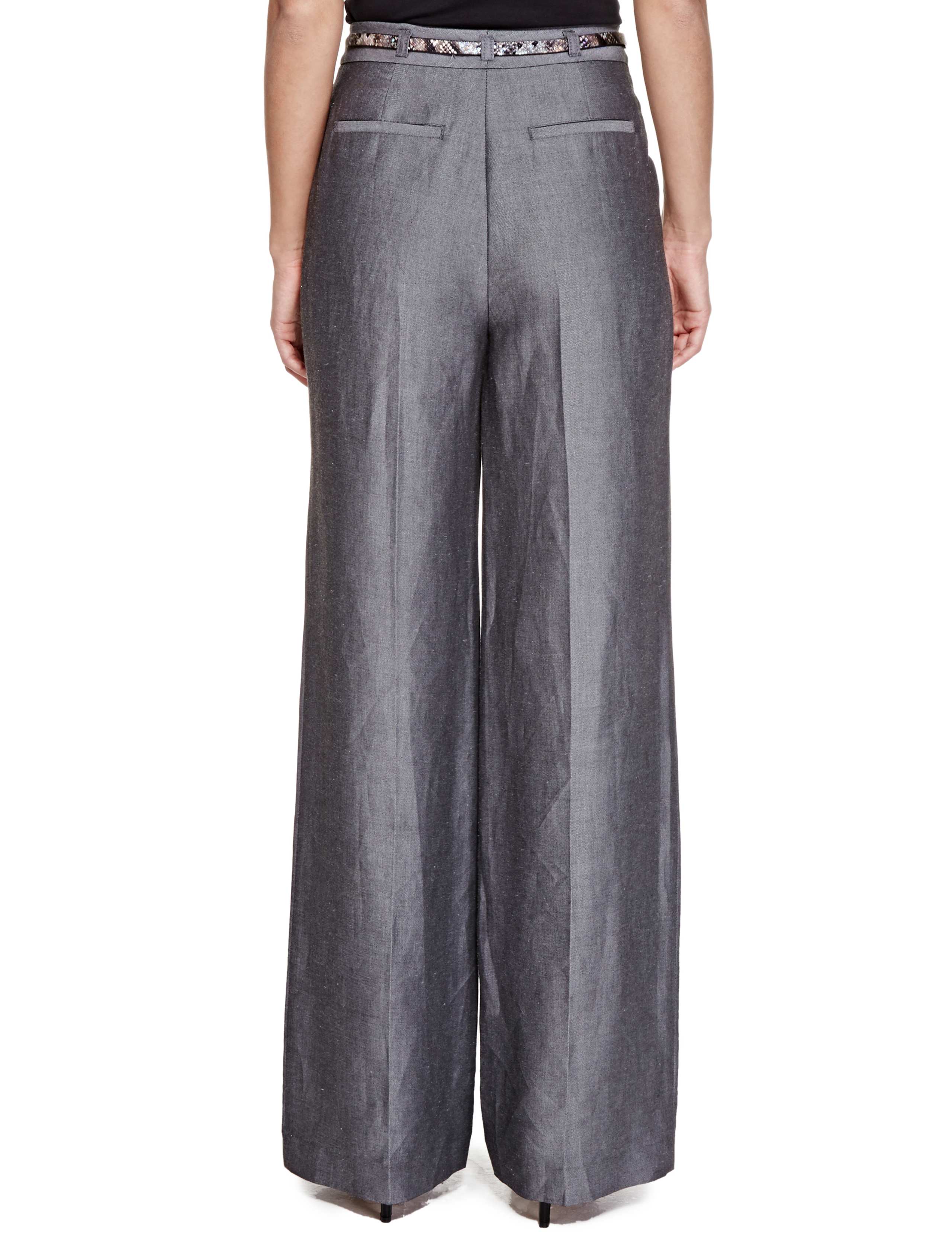 Roma Rise Wide Leg Belted Trousers 4 of 4