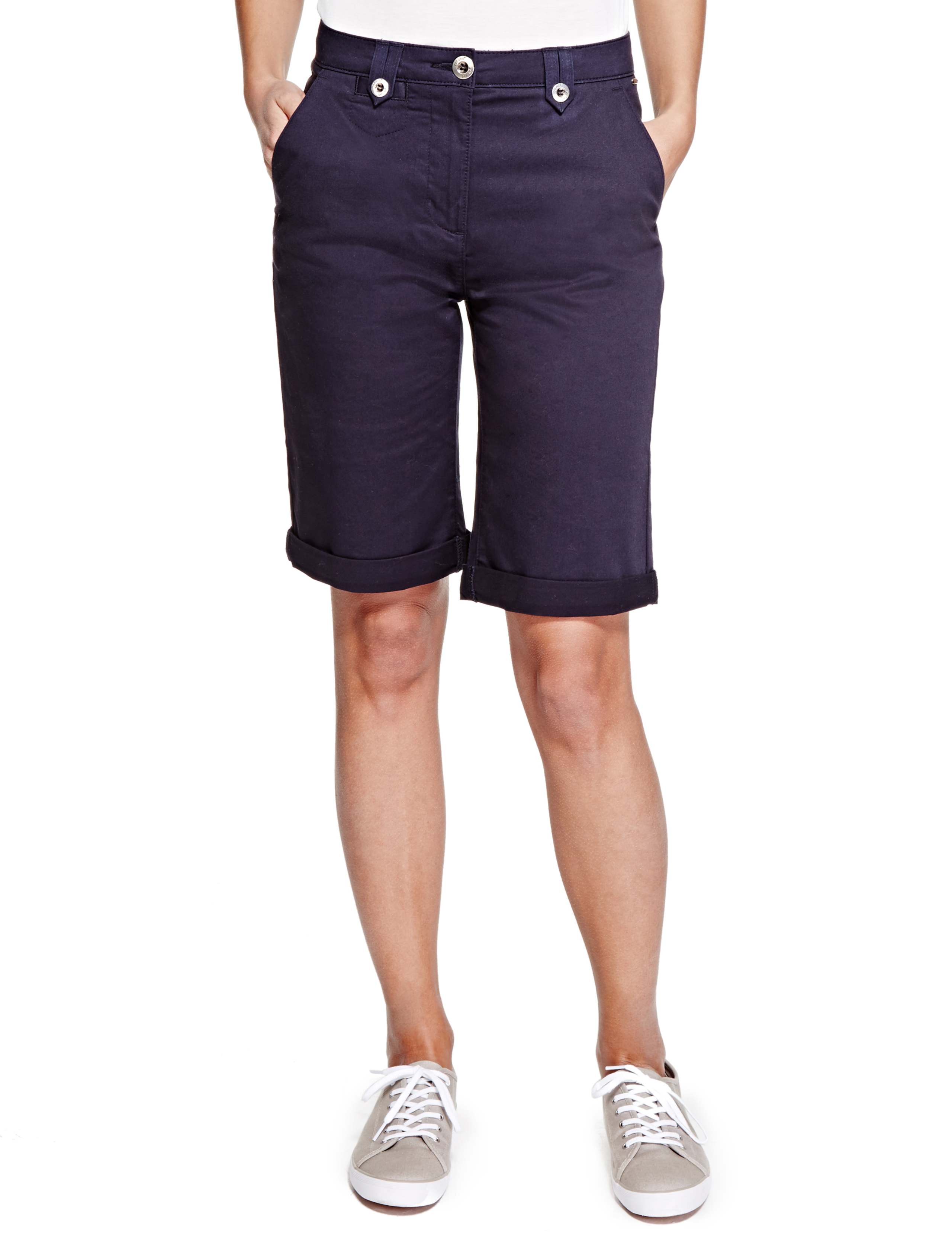 Cotton Rich Roma Rise Chino Shorts 1 of 6